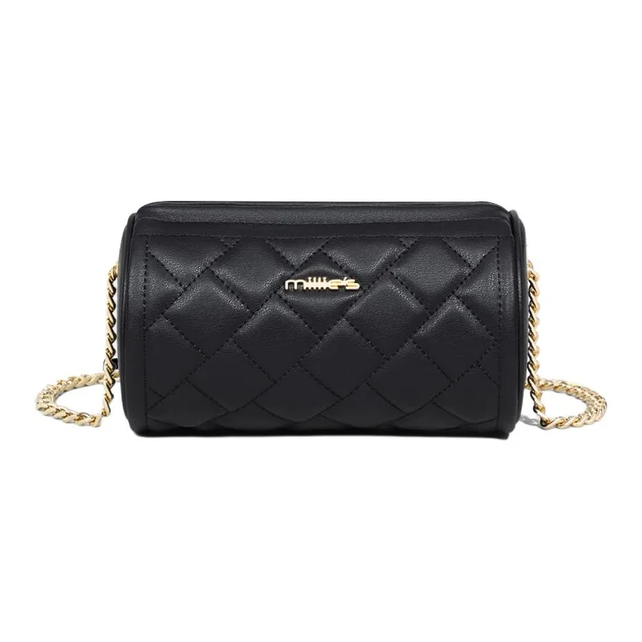 MILLIE'S Коровья кожа Сумка через плечо Стандартная Женская Элегантная Черный Экрю