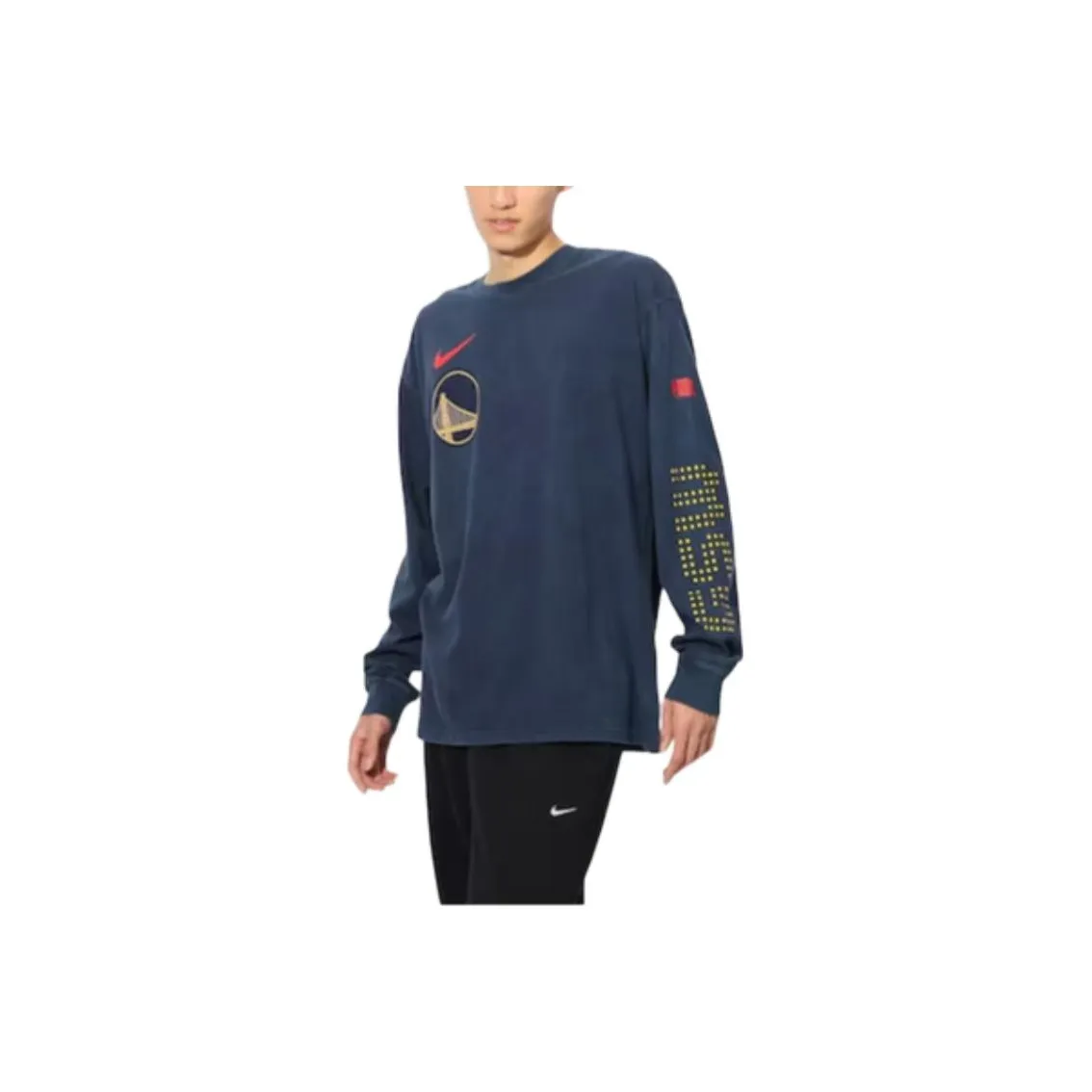 Nike Golden State Warriors T Shirts Men Marine Blue