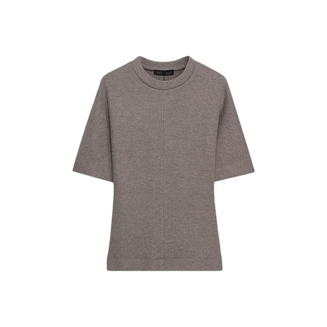 ZARA Зебра с принтом коричневый женские футболки T