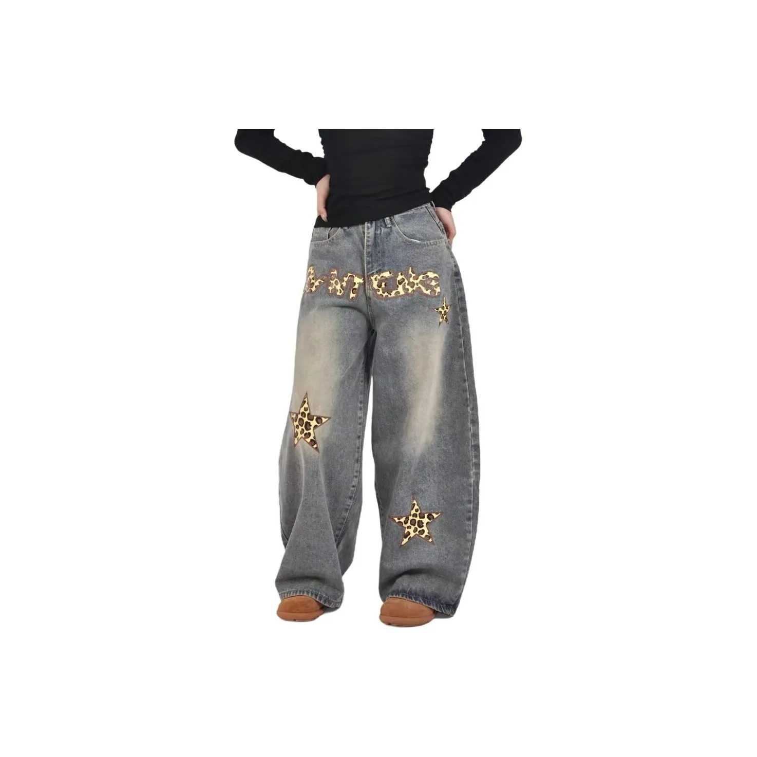 KAIZZGAO Синий Мужской Джинсы