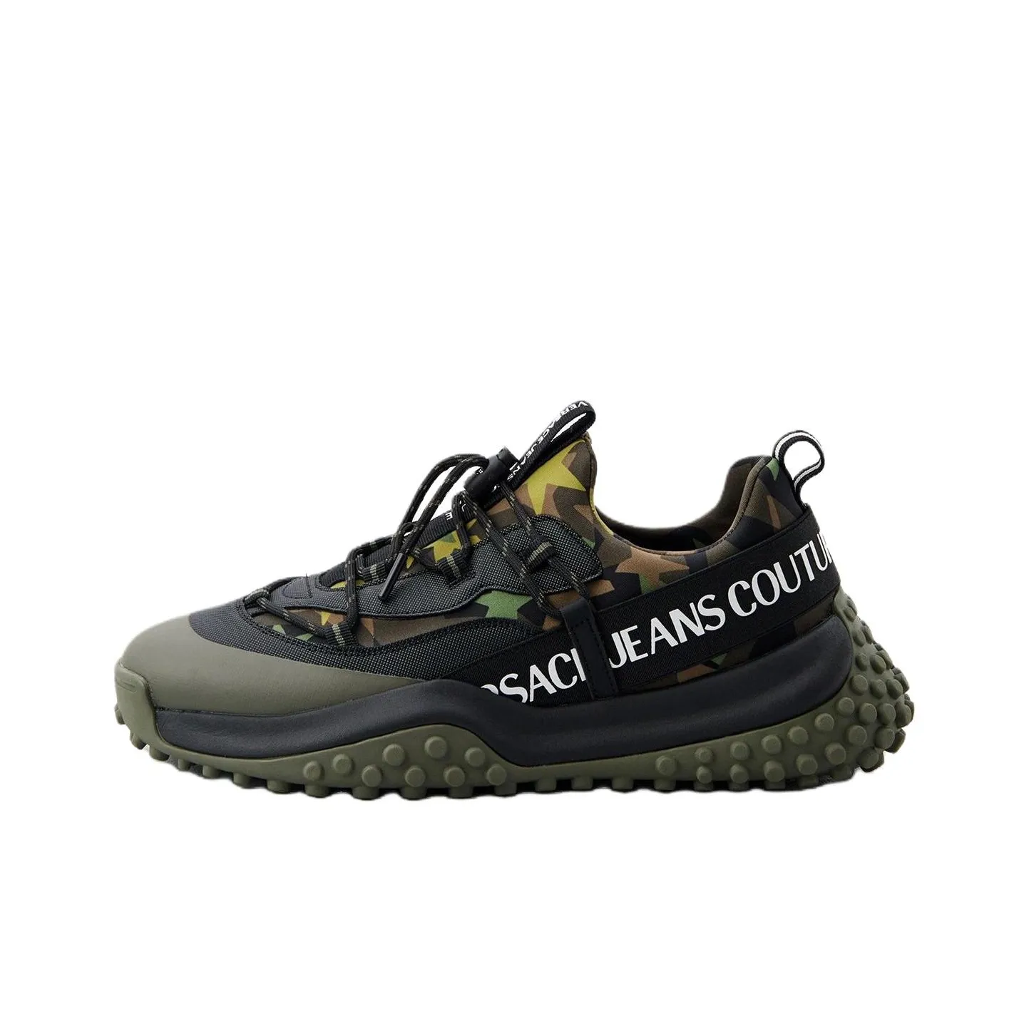 VERSACE JEANS Couture Низкий топ Повседневная обувь Мужской Зеленый