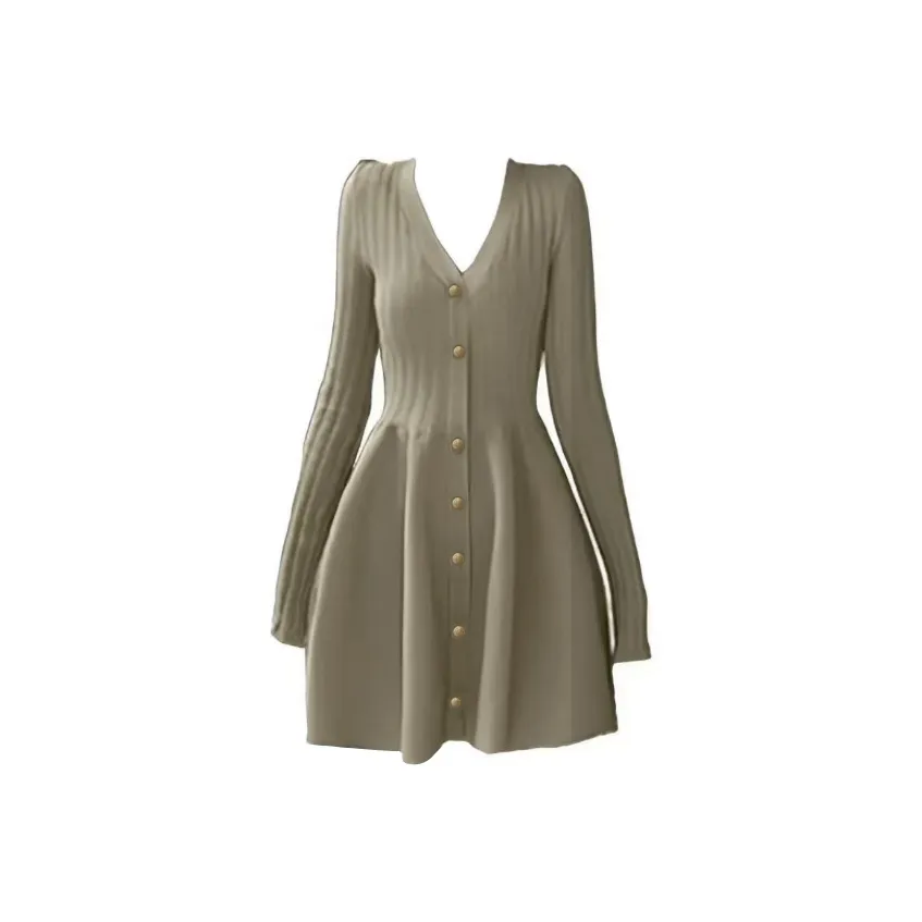 KYKW Длинное платье с длинными рукавами женское