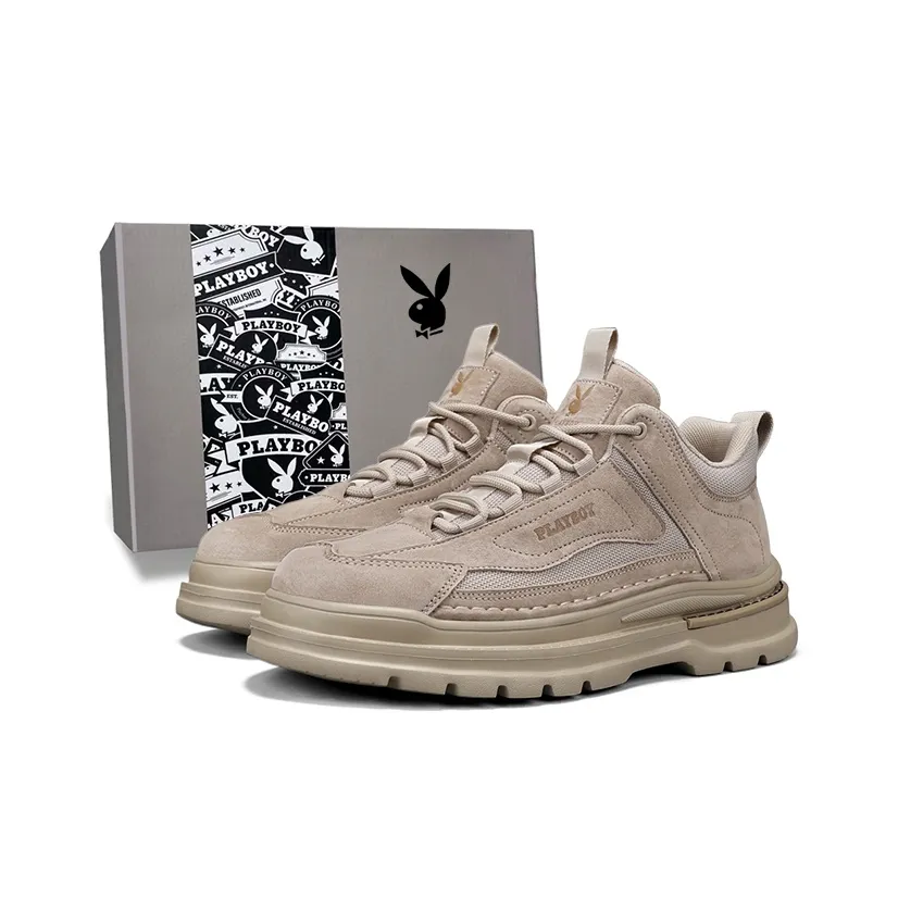 Playboy визуально увеличивает рост устойчивый к истиранию дышащий противоскользящий низкий топ повседневная обувь мужская