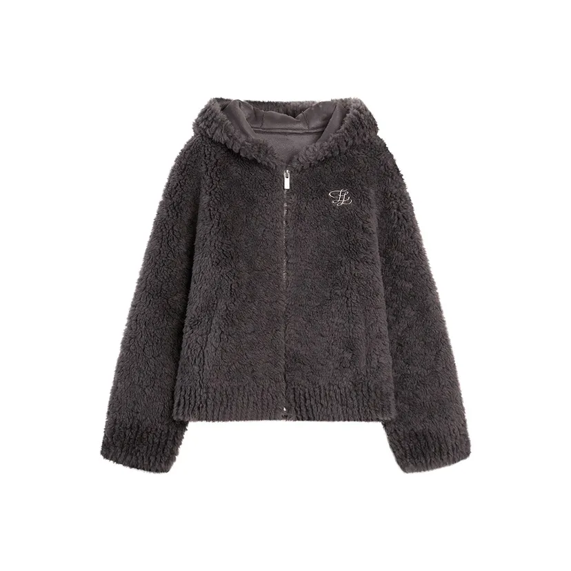 ELLE Черный Женские Бархатные Куртки