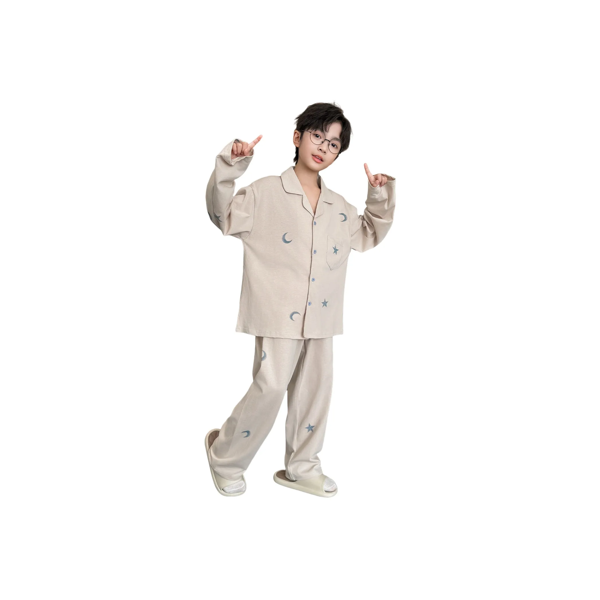 Lanza Комплект домашней одежды Весенний Осенний Светлый Абрикос Подростки