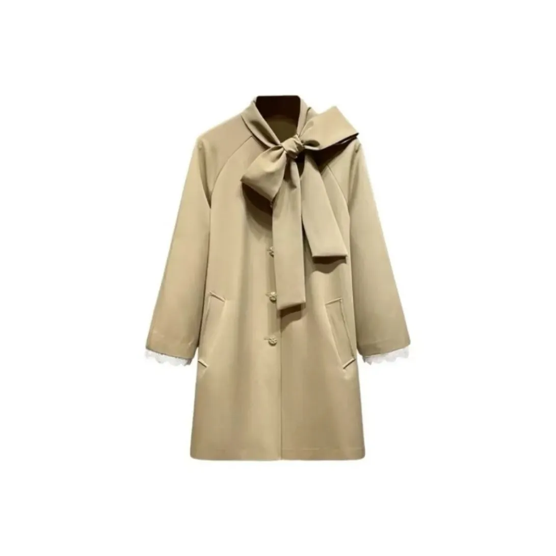 PZGE Хаки Пальто [с Подкладкой] Женские Меховые изделия