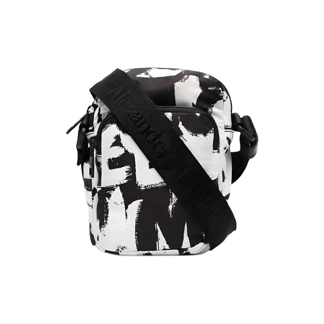 Alexander McQueen Полиэстер Сумка через плечо Мужская Черная Белая