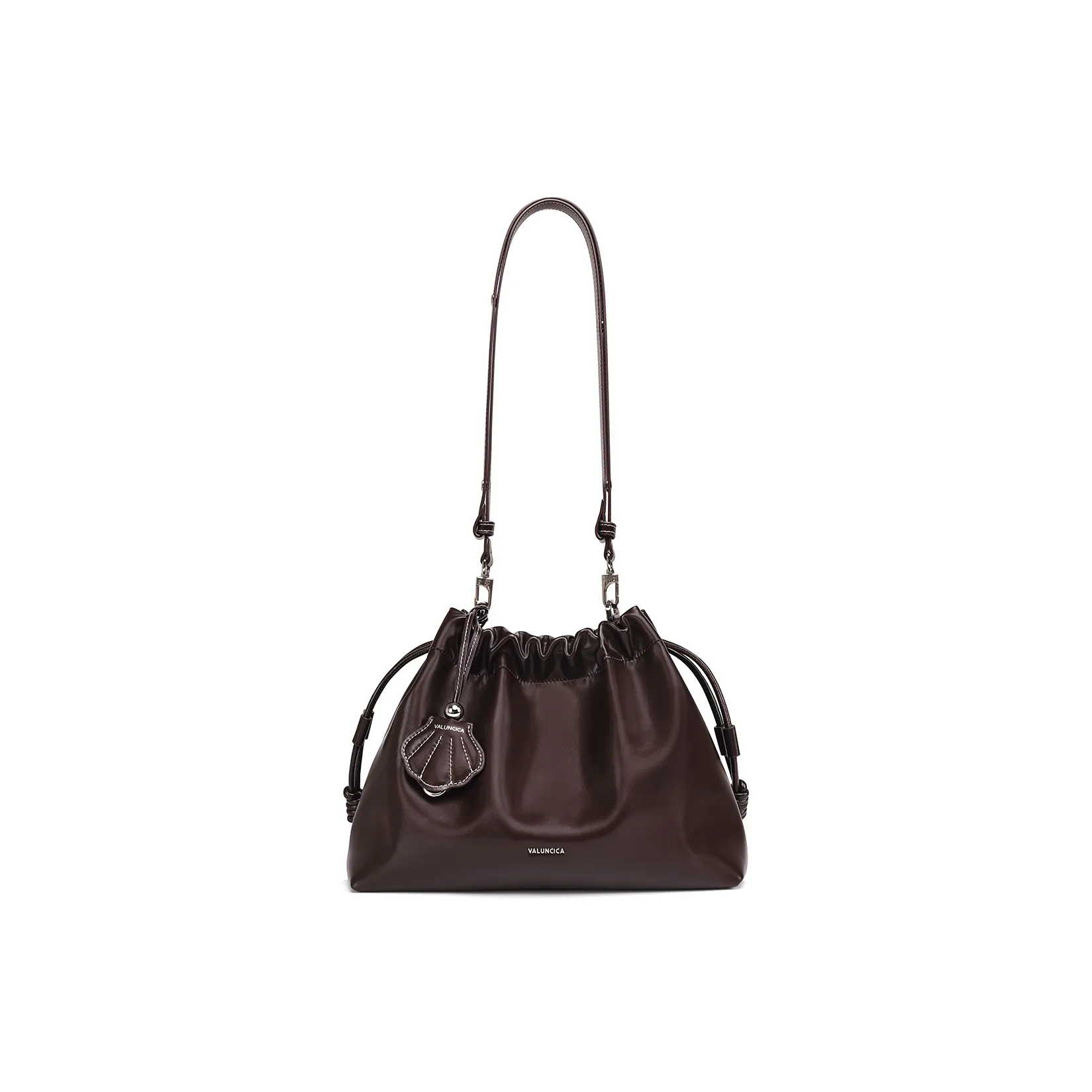 VALUNCICA EUROPHAM Корова Кожа Сумка через плечо Средняя Женская Бархат Коричневый Муссовый Черный