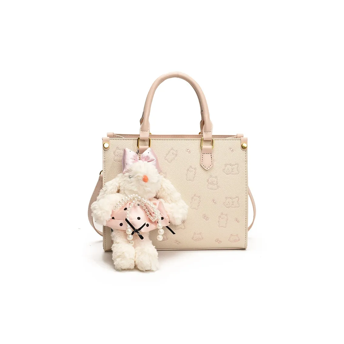 DIFFERENT FACES ПУ (полиуретан) Сумка Стандартная Женская Розовая