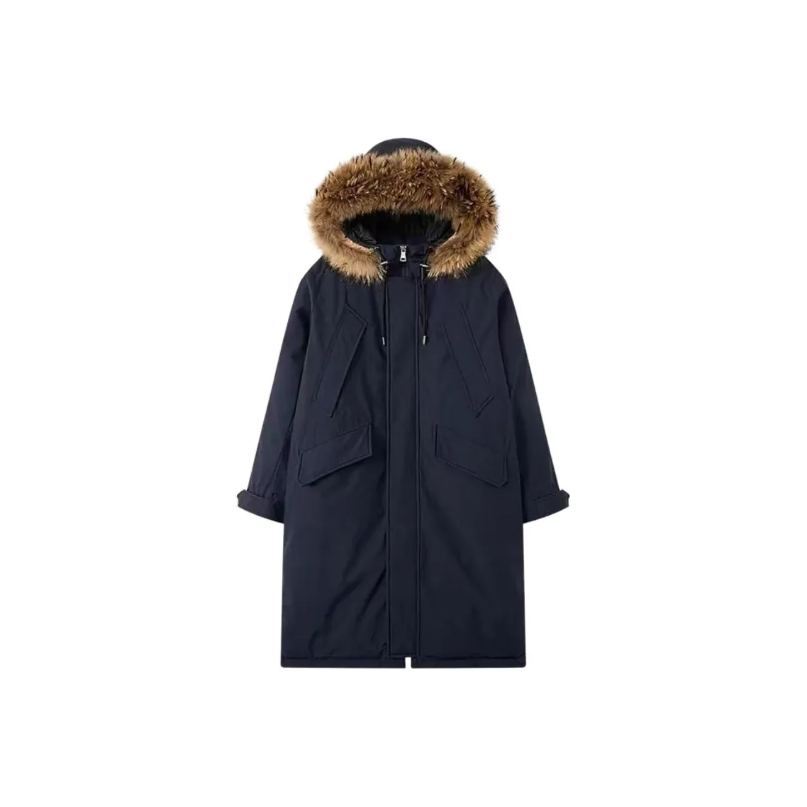 ZUKIZUKI Темно-синий синий женский пуховик