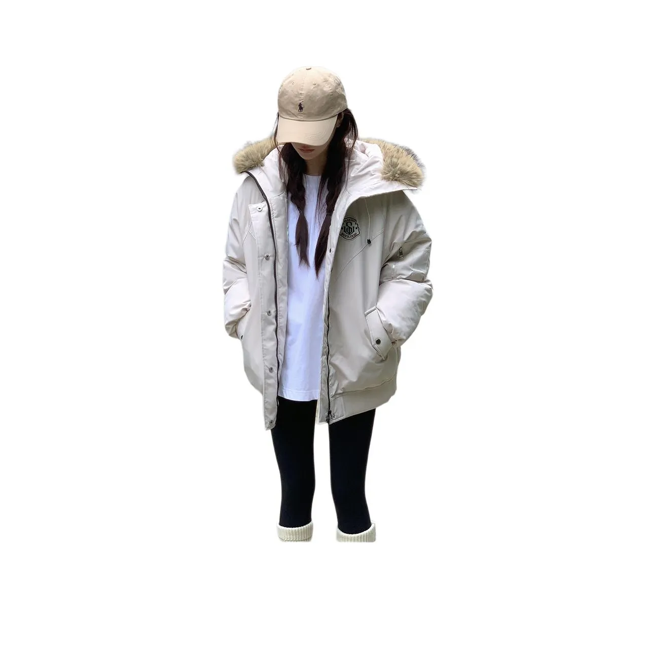 Flowers in water Пуховая куртка Женская