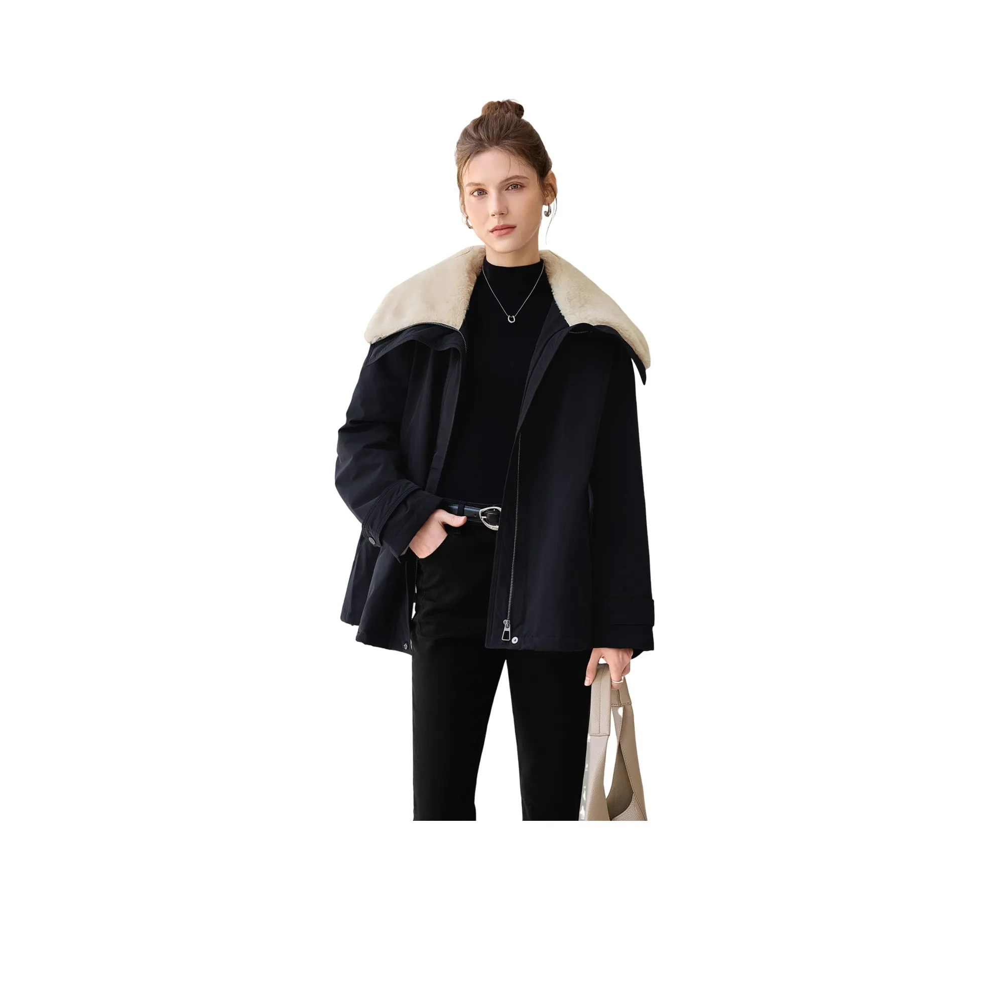 TOUCH Пуховик Женский Темно-Синий