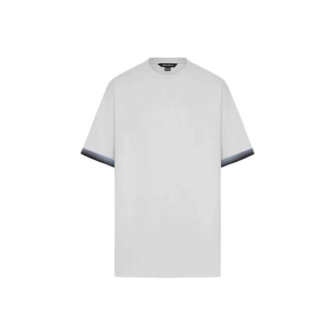 URBAN REVIVO Холодный серый Мужская футболка с коротким рукавом