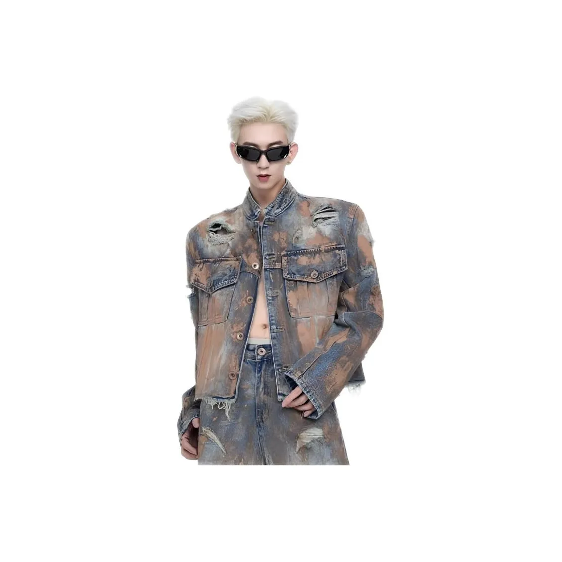 NRXX Blue Men's Jackets NRXX Синий Мужские Куртки