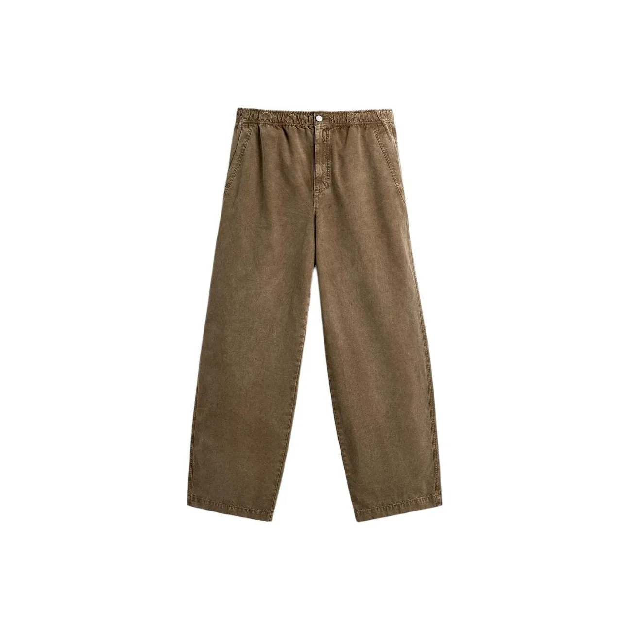 ZARA Коричневый Мужской Повседневный Брюки