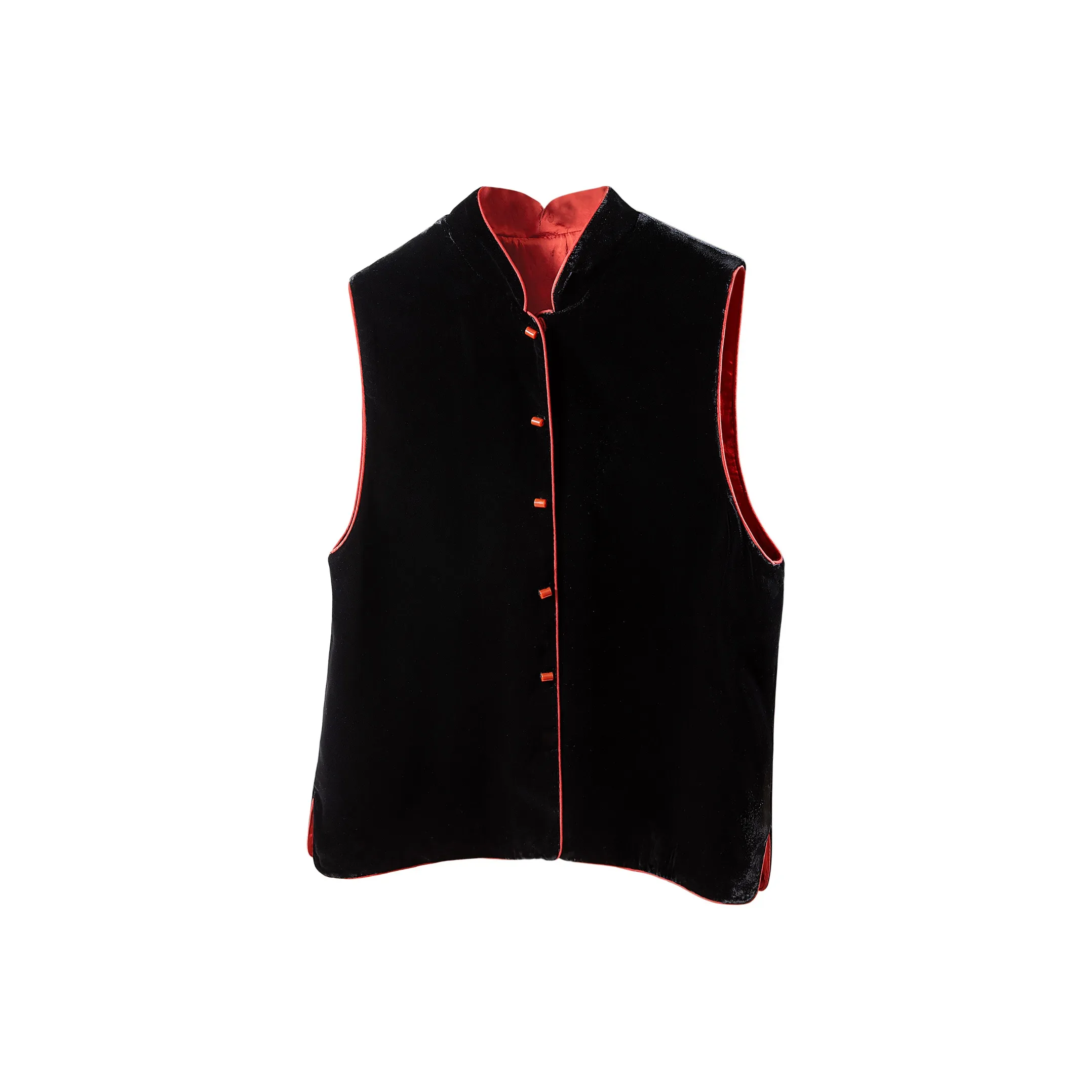 Cypress House Черный Красный Женские Жилеты