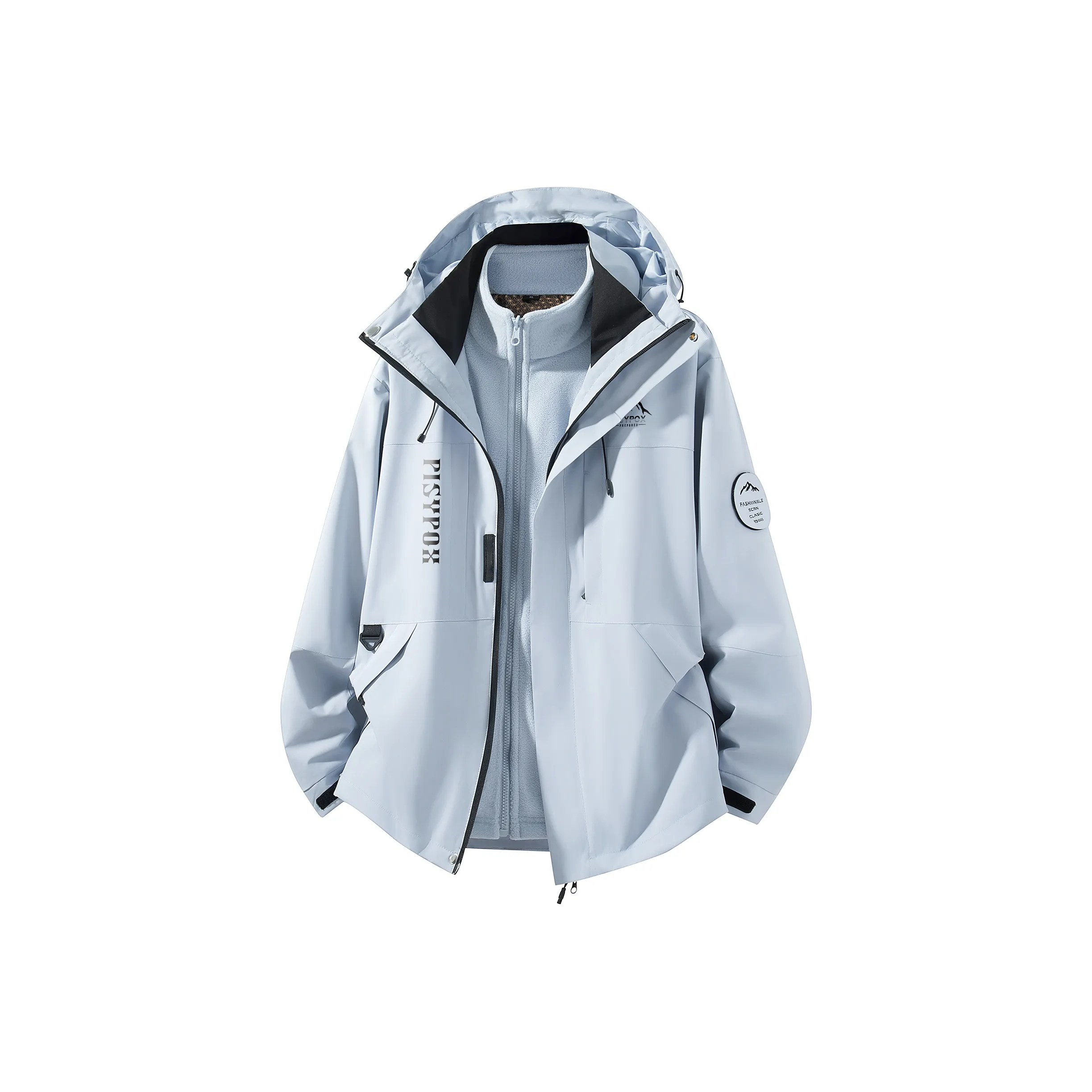 PISYPOX Дышащий Водонепроницаемый Водоотталкивающий Ветрозащитный Ветровка Унисекс