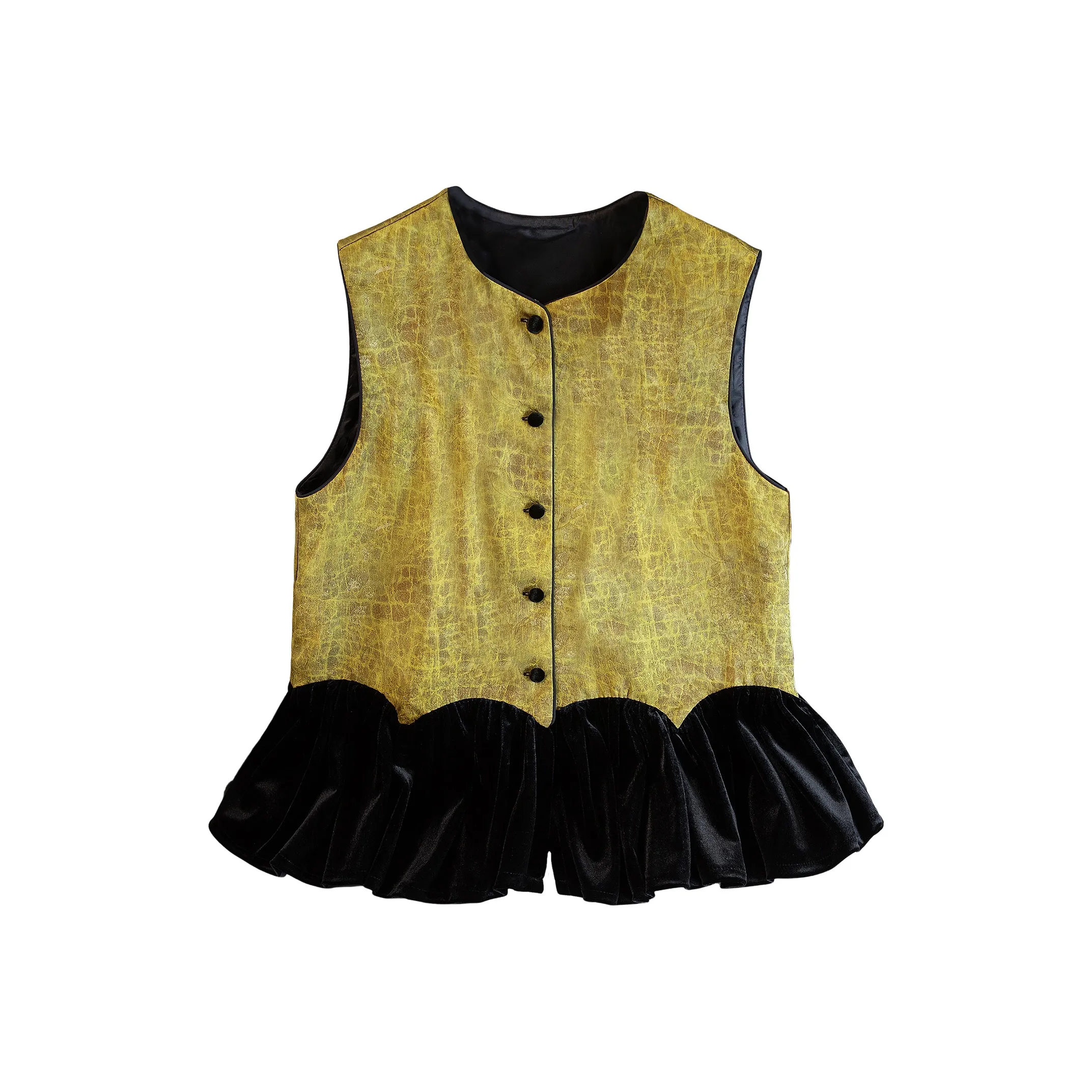 Cypress House Манго Желтый Женские Жилеты