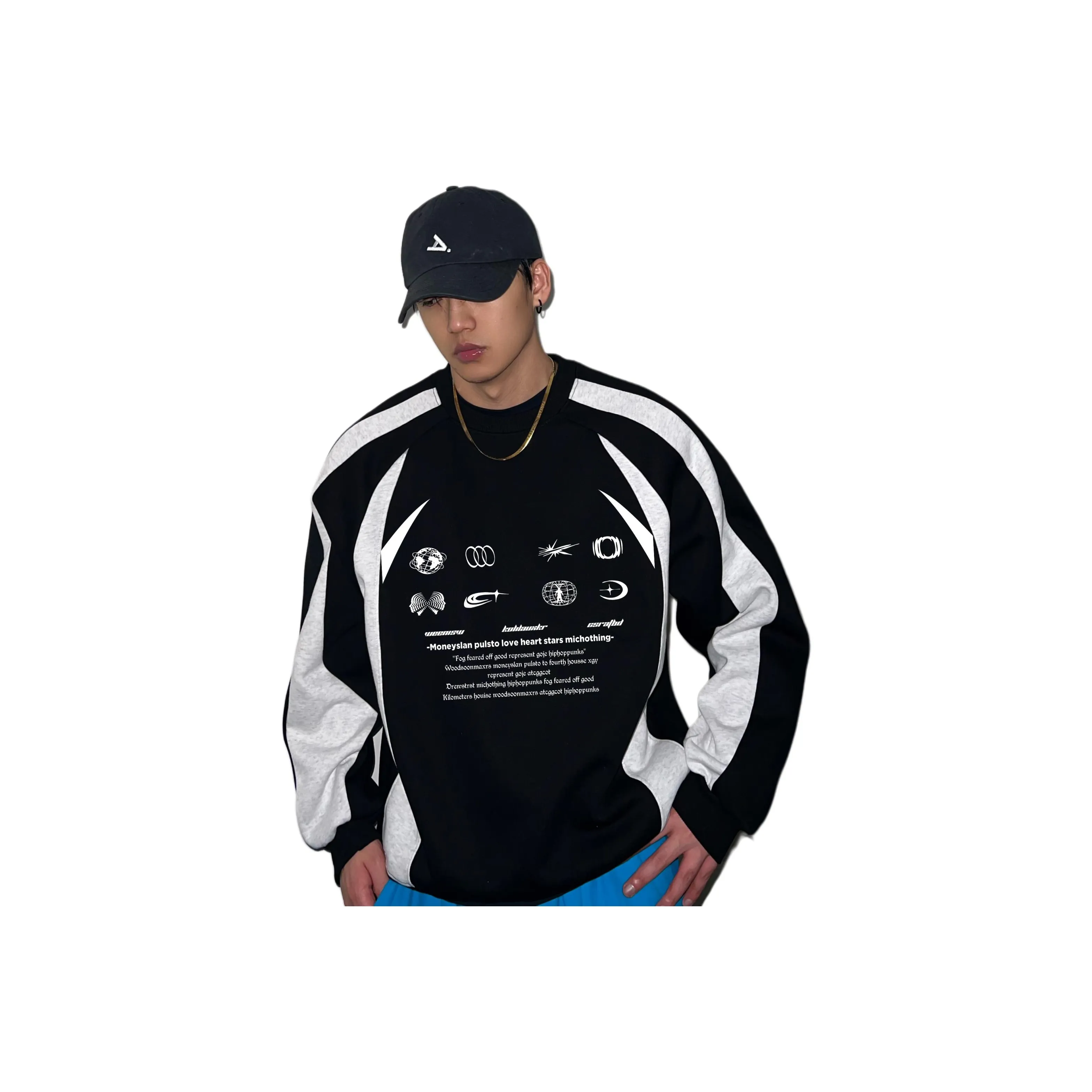 HIPHOPPUNKS Черный Мужской Свитшот