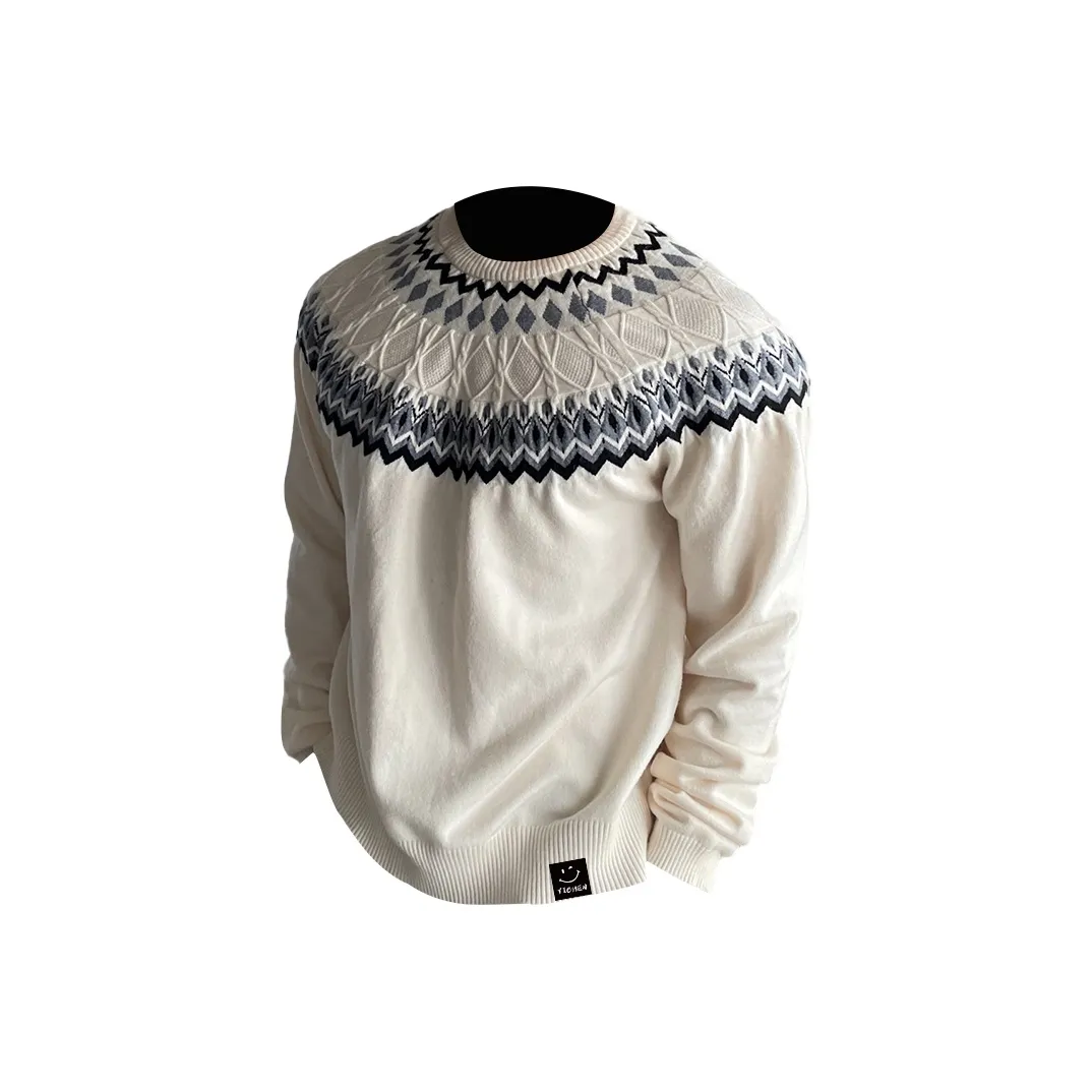 YICHEN Конопля [Essential For Youngsters Without Логотип Fair Остров Свитер] Унисекс Трикотаж