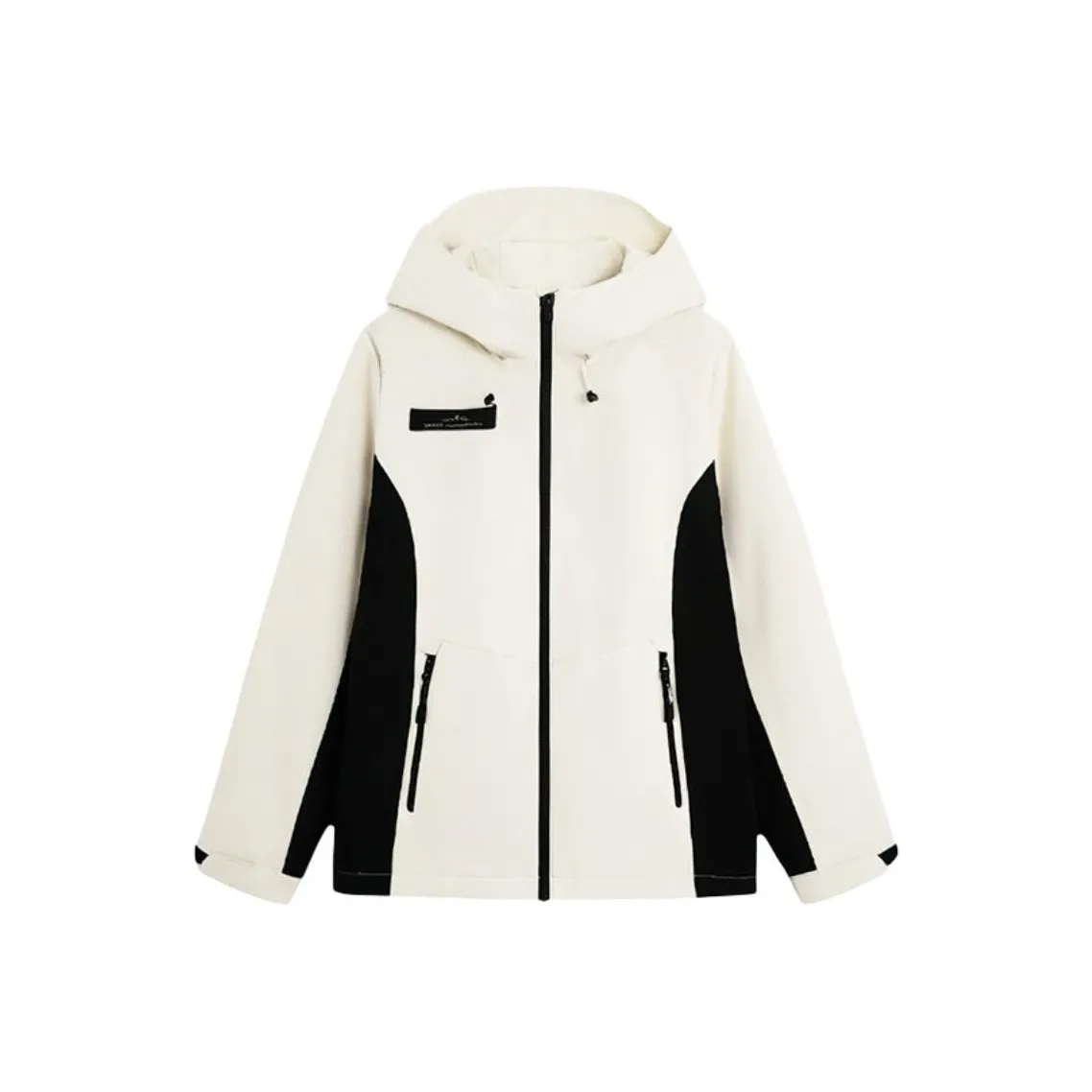 XTEP Термическая ветровка Женская Хлопок Белый Джет Черный