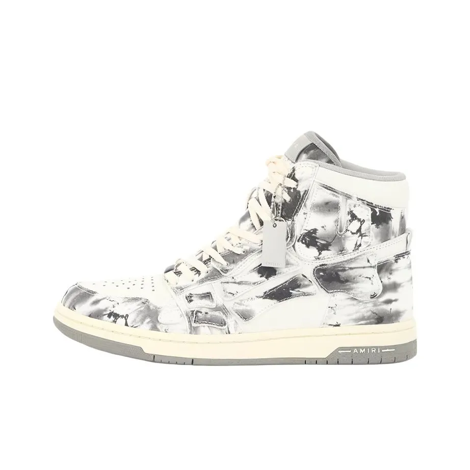 AMIRI Skateboard Shoes Men High-Top Black/White