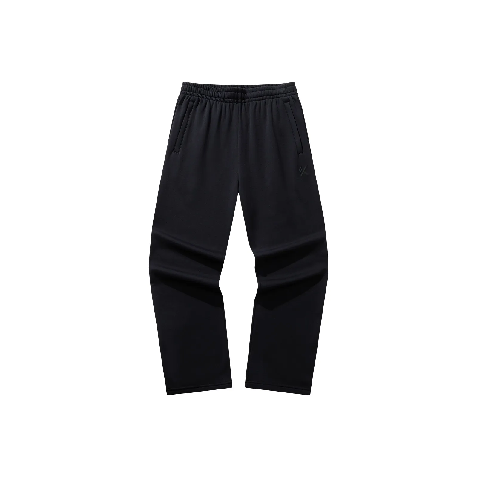 ANTA Трикотажная ткань Спортивные брюки Мужские Основной черный