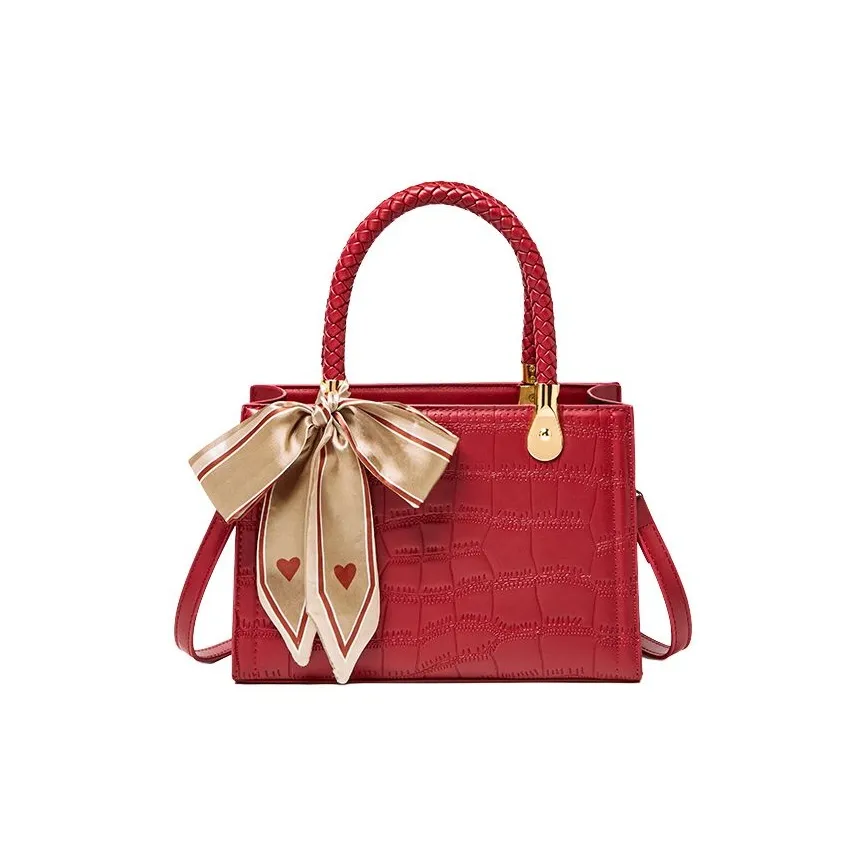 15 MINS Сумка из синтетической кожи сумка через плечо сумка через плечо тоут средний женская черный красный синий