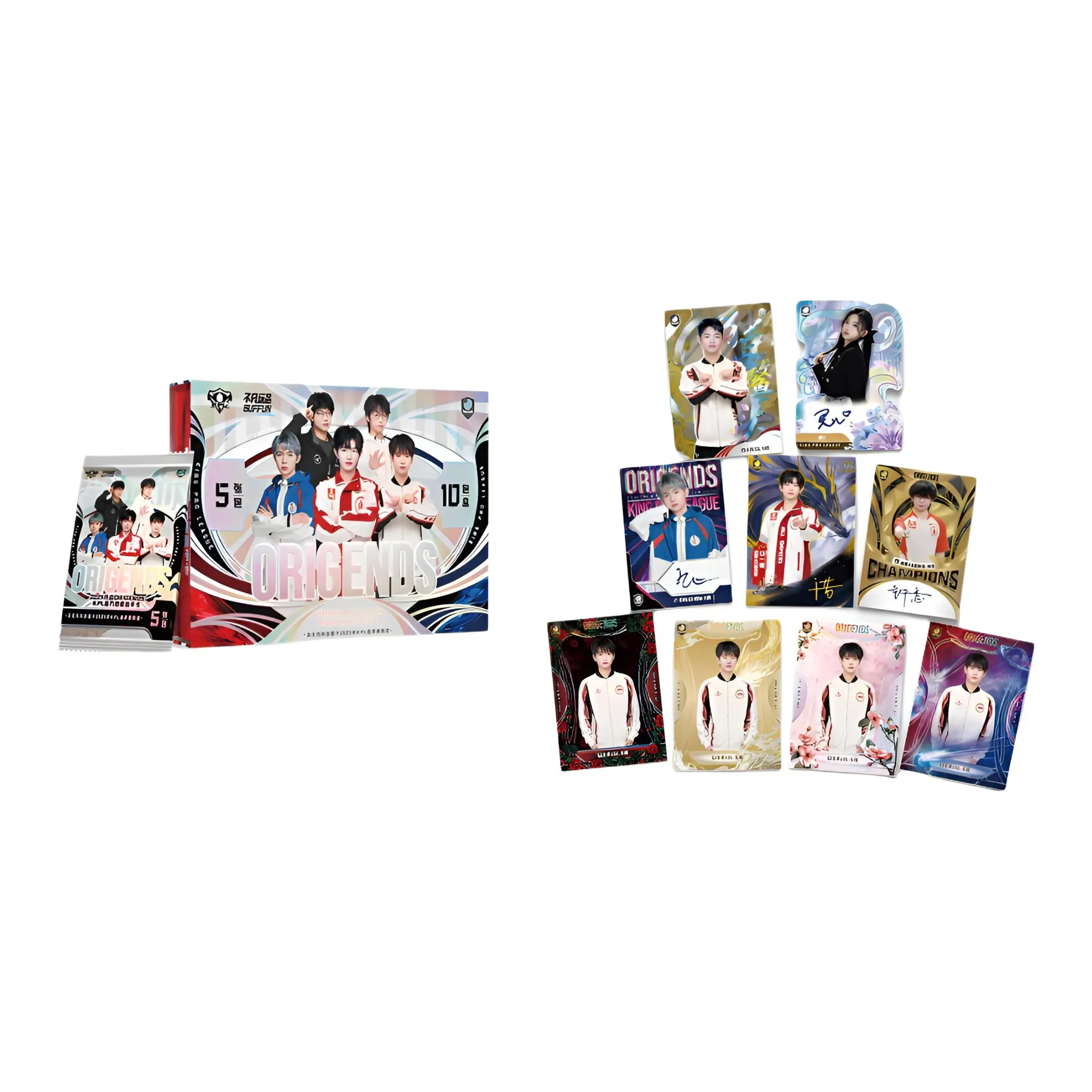 BUFFUN 2025 Свет INITIATION ORIGENDS KPL Игрок Карта Король Слава Универсальные карточки Целая коробка