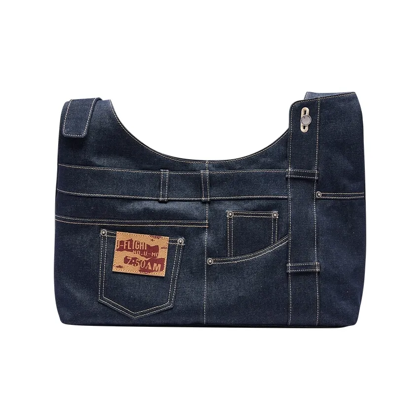 URBAN REVIVO Ткань Плечевая сумка Стандартная Женская Королевский синий