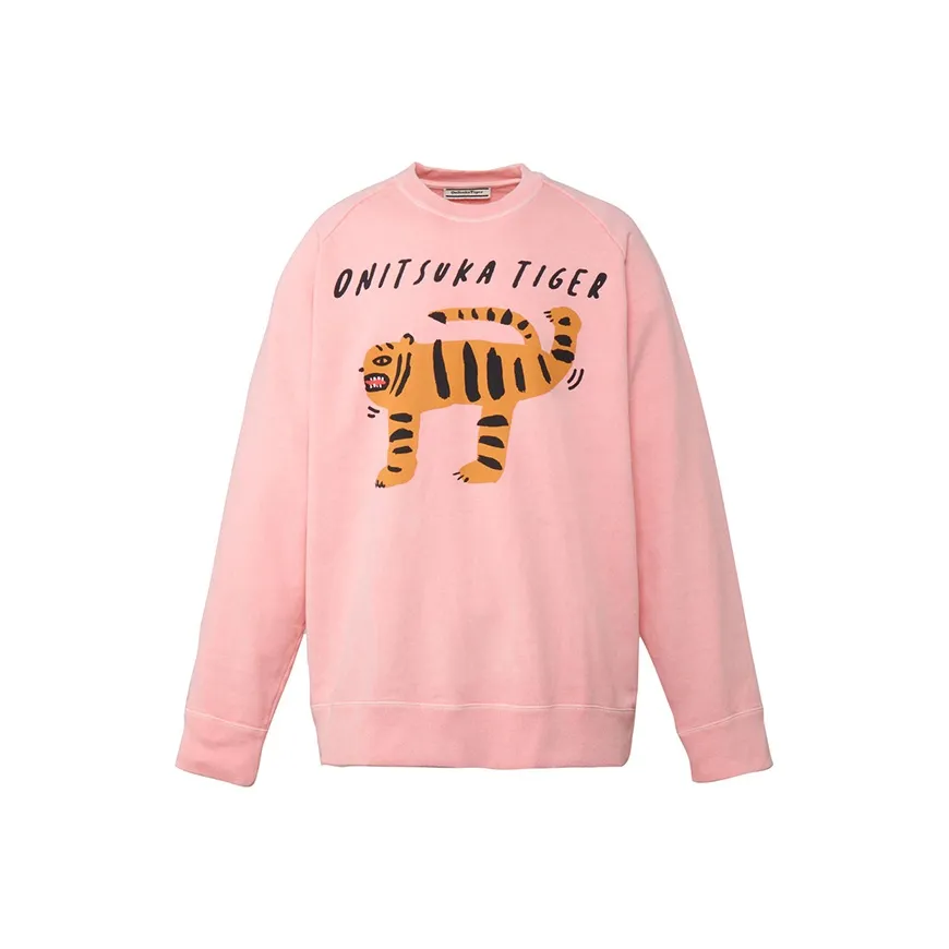 Onitsuka Tiger Пуловер Свитшот Унисекс Розовый