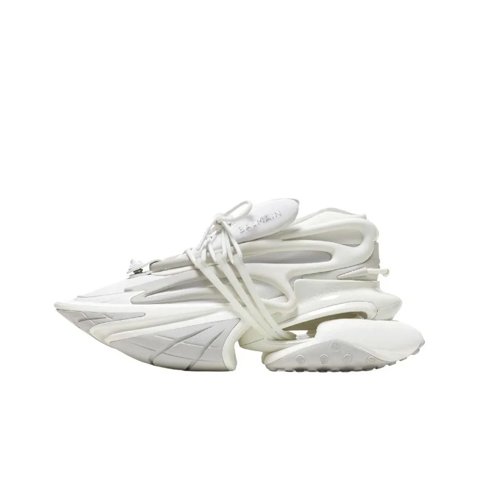 BALMAIN Unicorn Chunky Sneakers Women's Low Top White