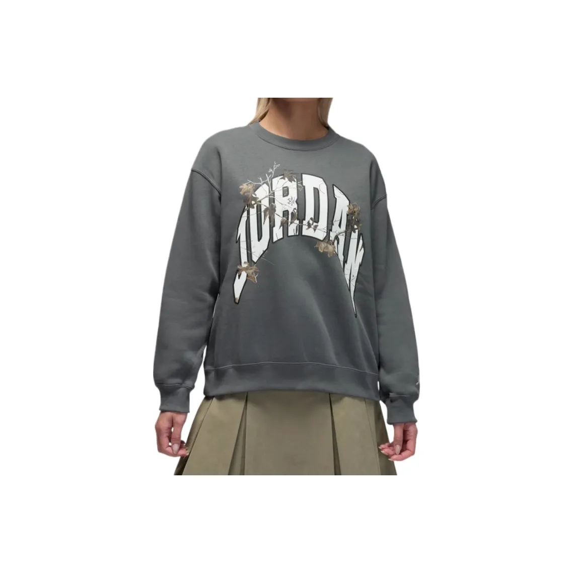 Джордан Железно-серый Парусный белый Женские Свитшоты