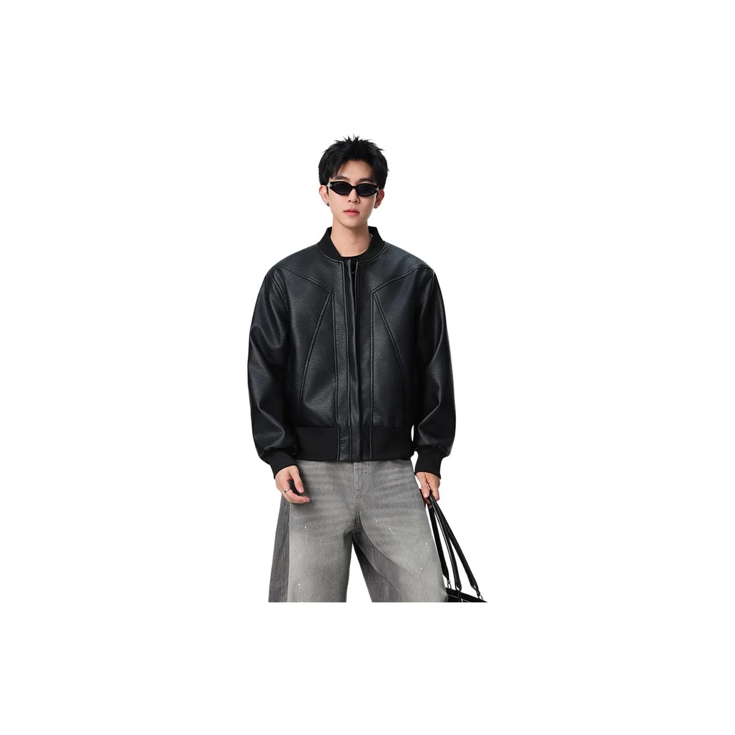 CHONGXIAOLV Кожа Куртка Унисекс