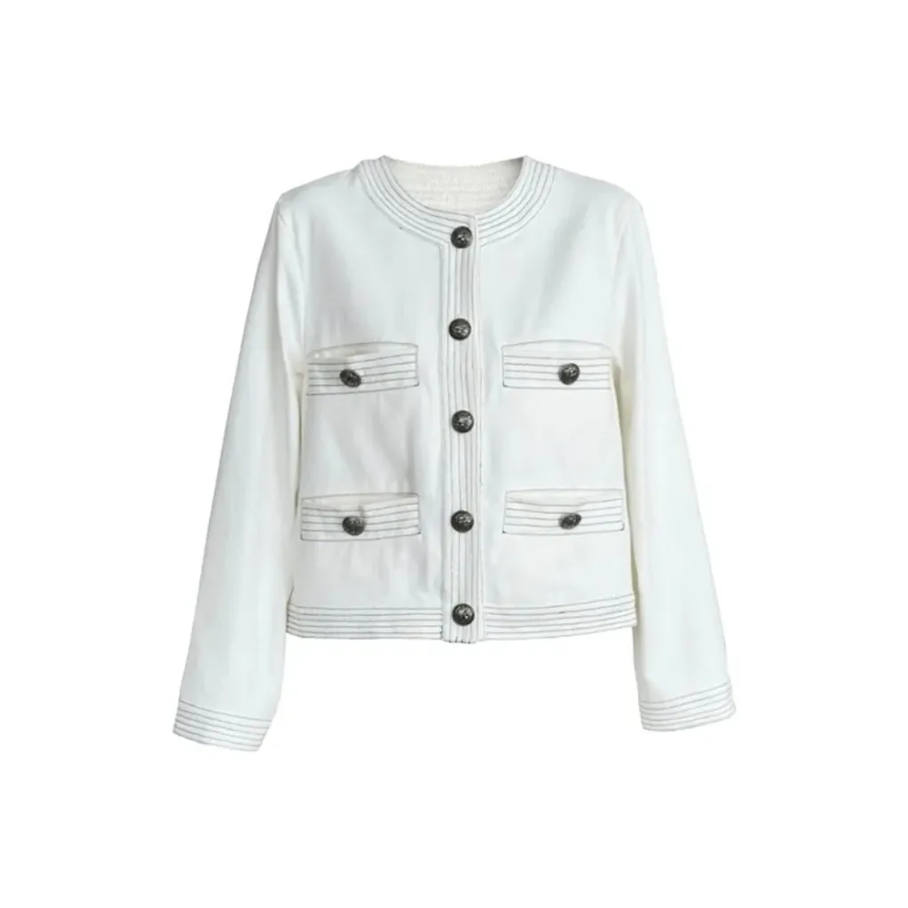 SNZX Белая Куртка Женская Куртка