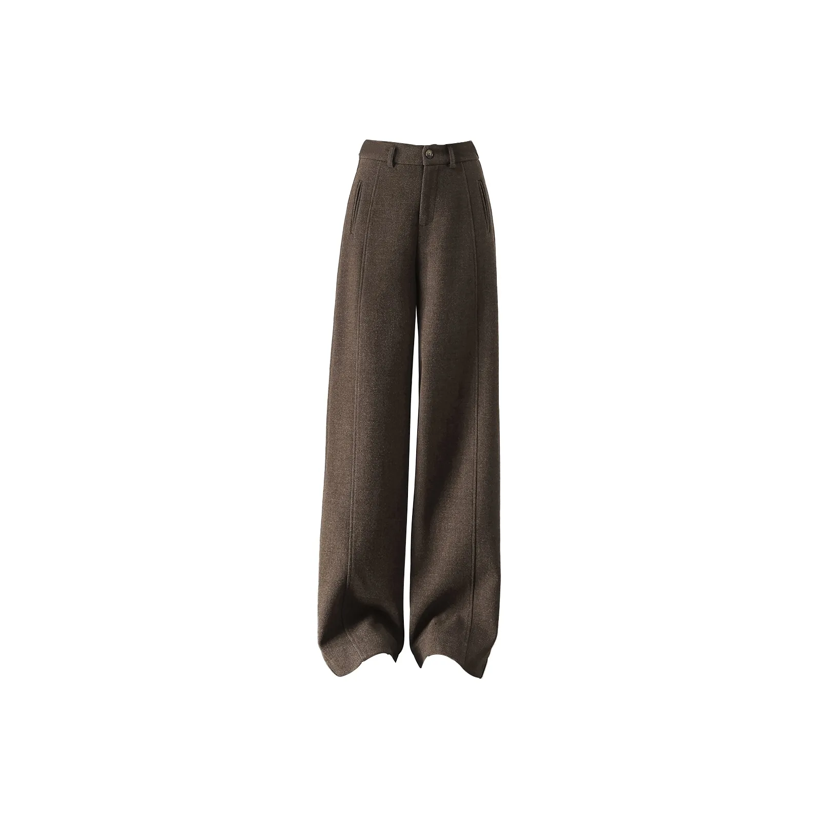 WEIXI Темно-Кофейные Женские Повседневные Штаны