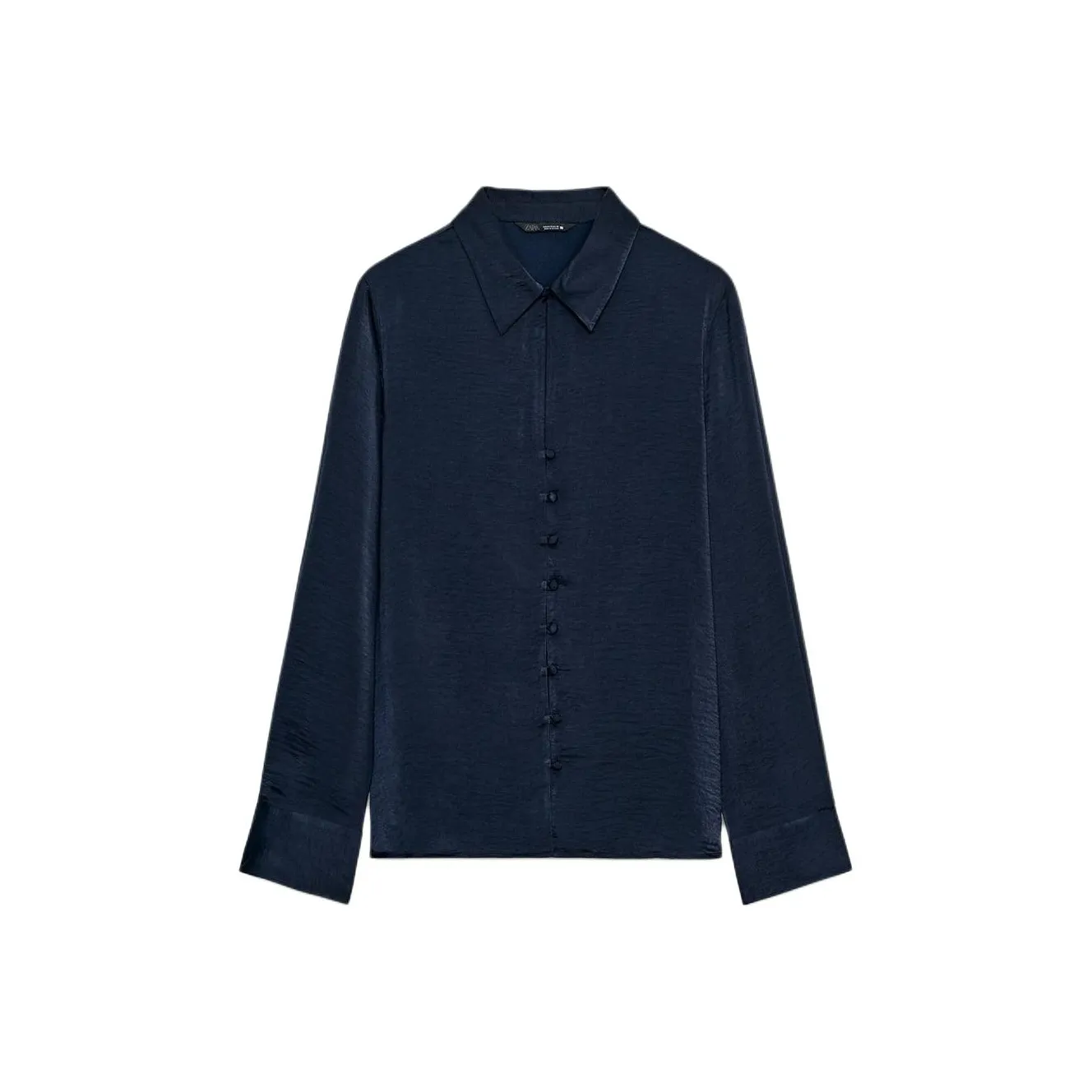 ZARA Морской синий Женские рубашки