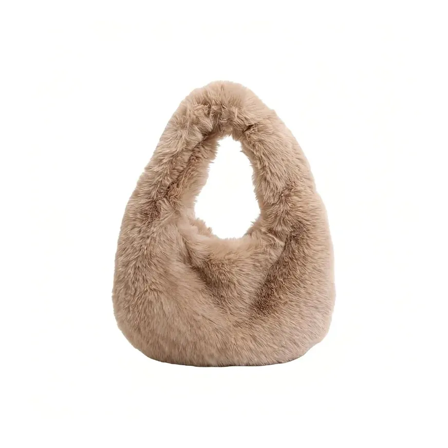 OSOCE Плюшевая Сумка Стандартная Женская Экрю Черный Розовый Хаки Павлиний Синий