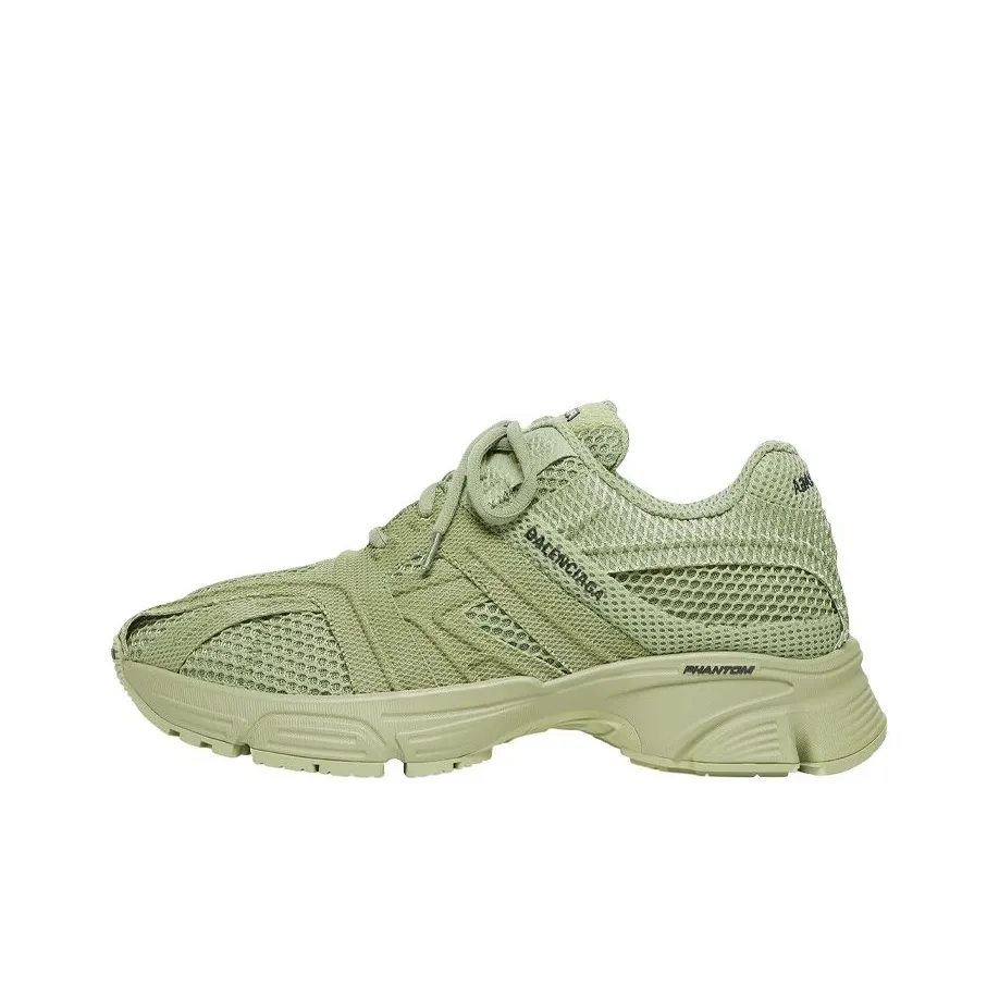 Balenciaga Phantom Casual Shoes Men Low Top Green