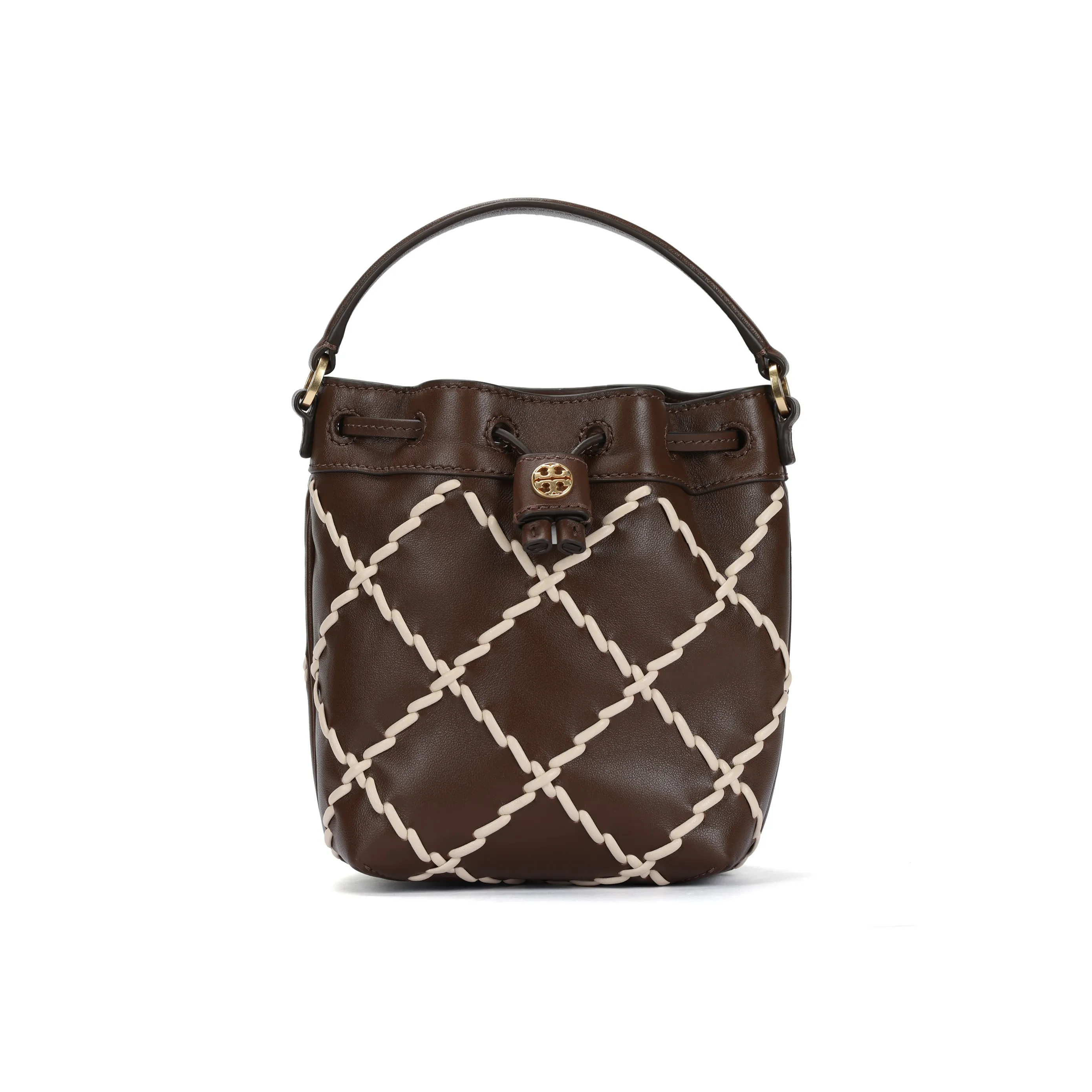 TORY BURCH Кожа Через плечо Сумка Мини Женская Кофейно-коричневая