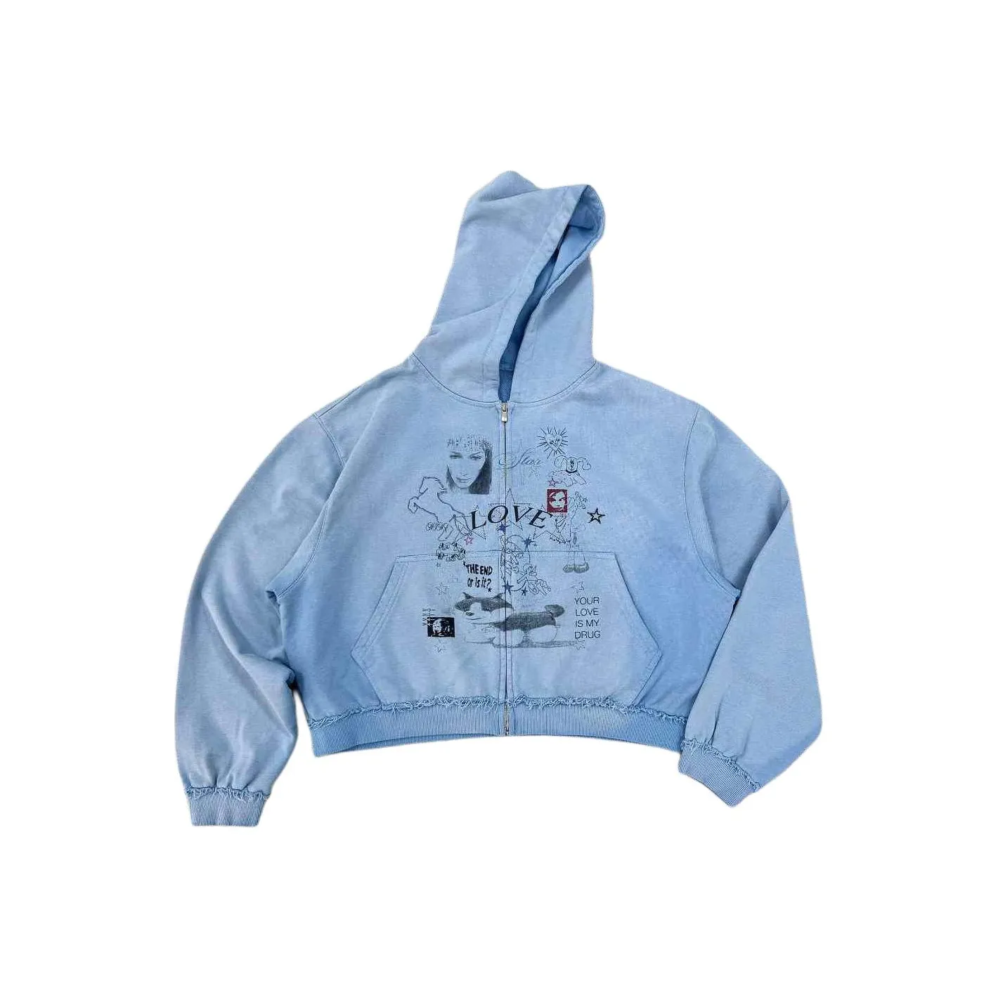 EROLE Лунный свет Синий Унисекс Свитшоты