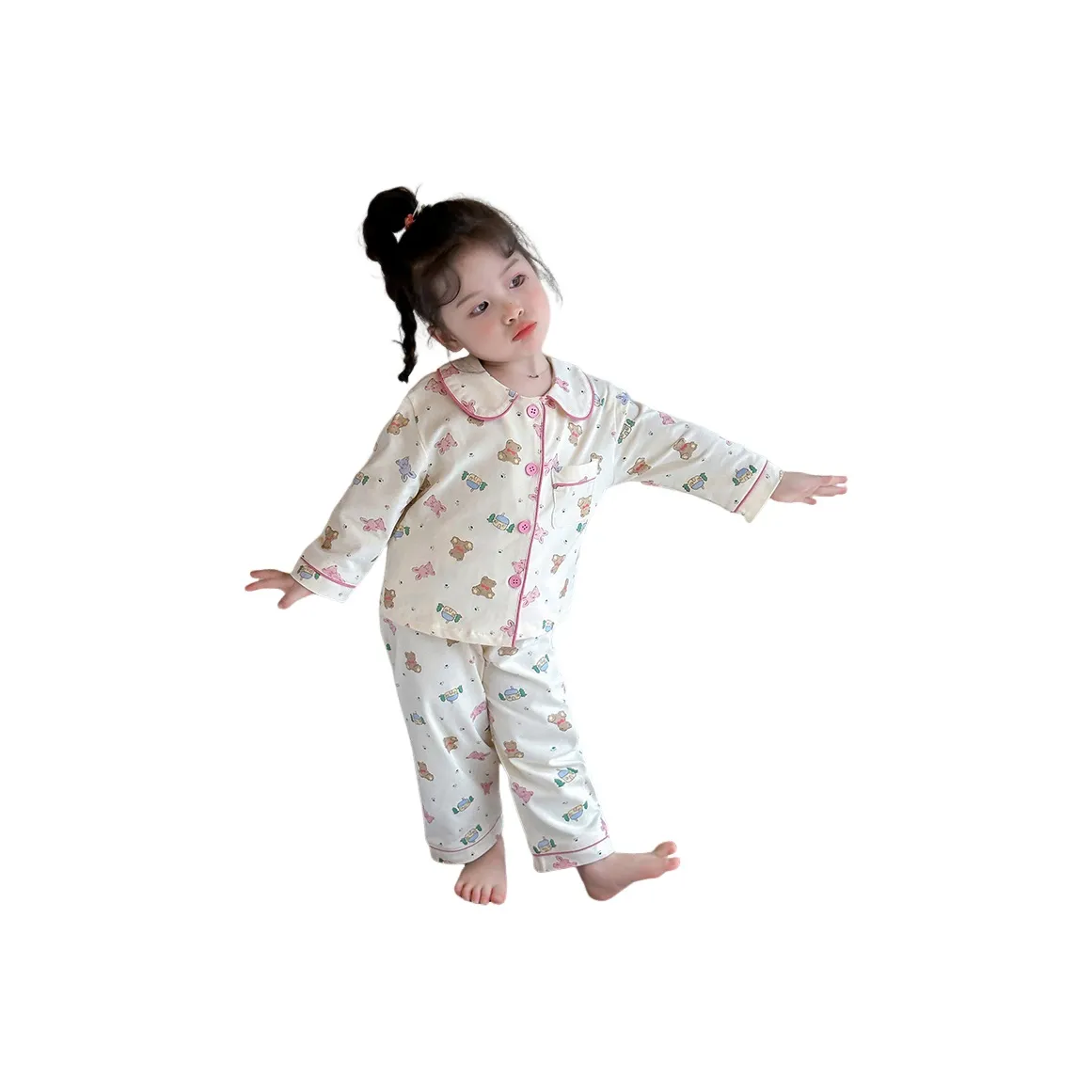 Lanza Домашний Комплект Весенний Осенний Многоцветный Медведь для Детей Возрастом 3-7 Лет