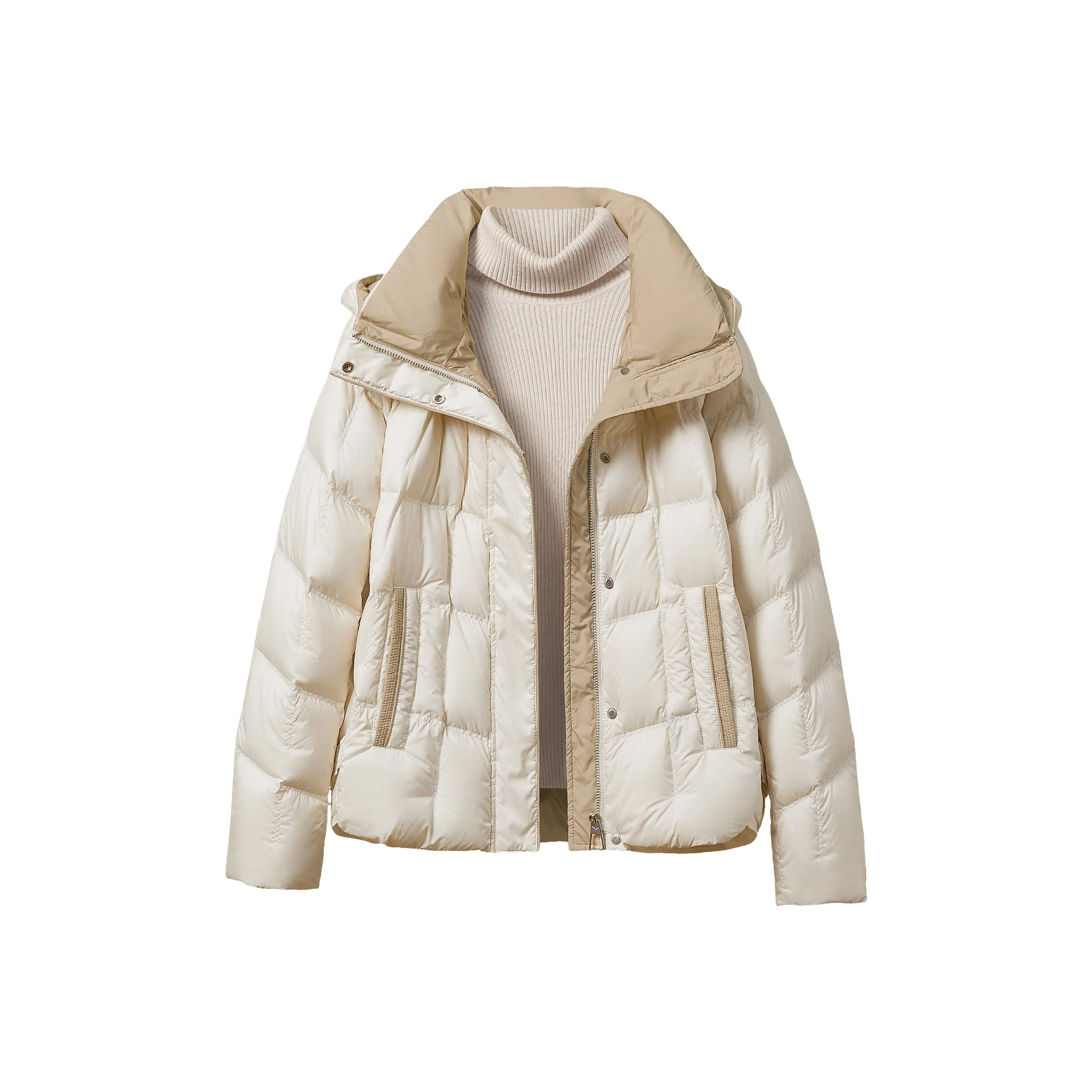TOUCH Пуховик Женский Бежевый