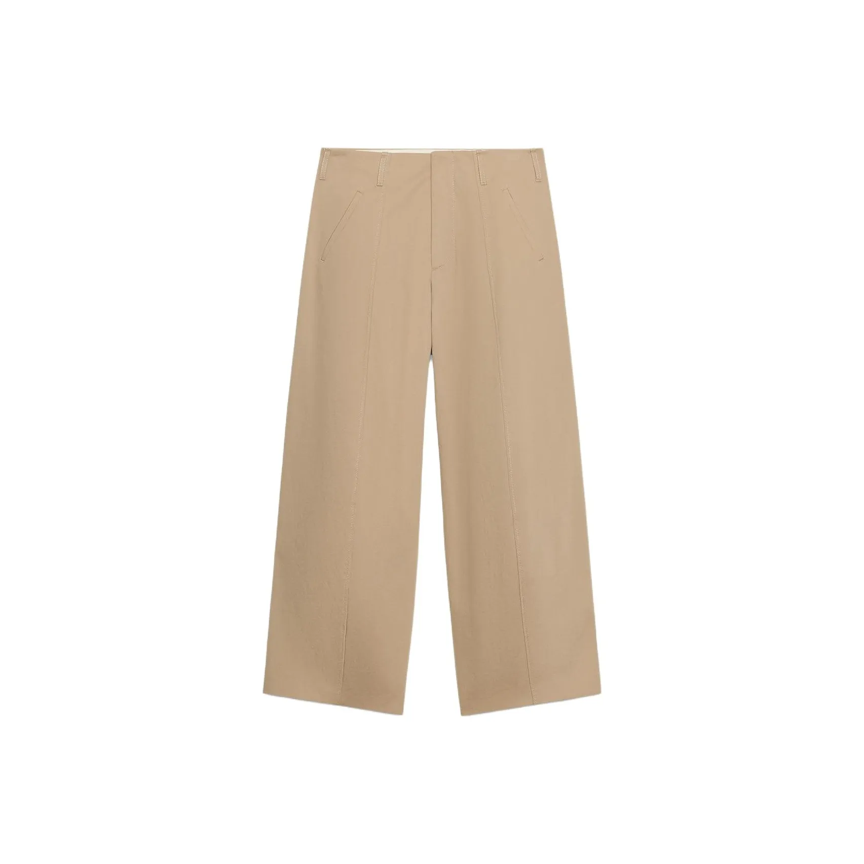 ZARA Свет Whiskey Женские Повседневные Брюки