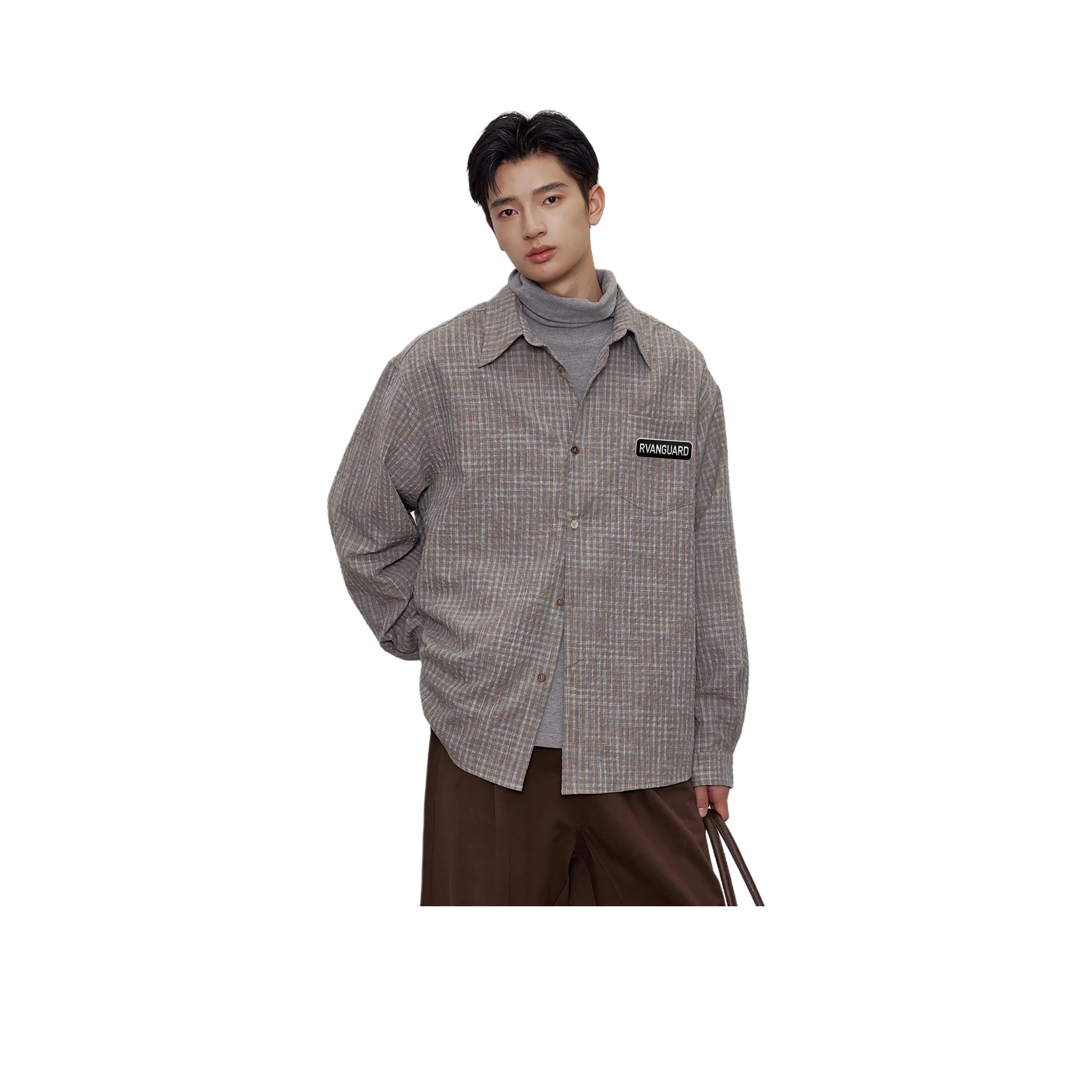 RVANGUARD Серая клетка Унисекс Рубашки