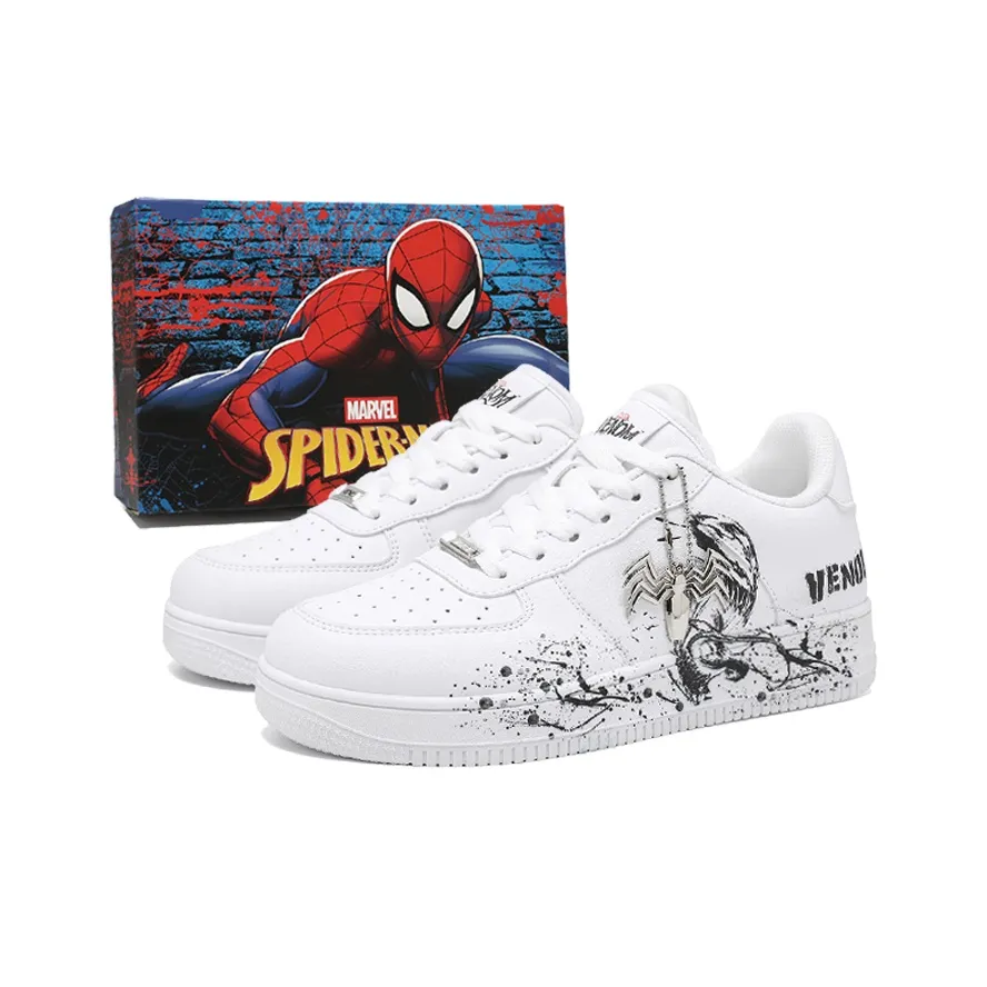 MARVEL VENOM Высота Увеличивающие Износостойкие Легкие Дышащие Противоскользящие Низкие Кроссовки для Скейтбординга Унисекс