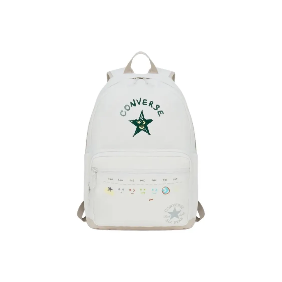Конверс GO 2 Screens Напечатанный узор Рюкзак Унисекс Белый