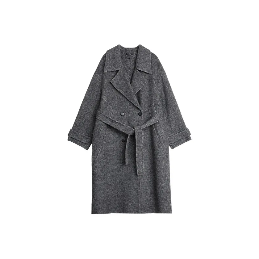 ELLE Темно-серый женский пальто