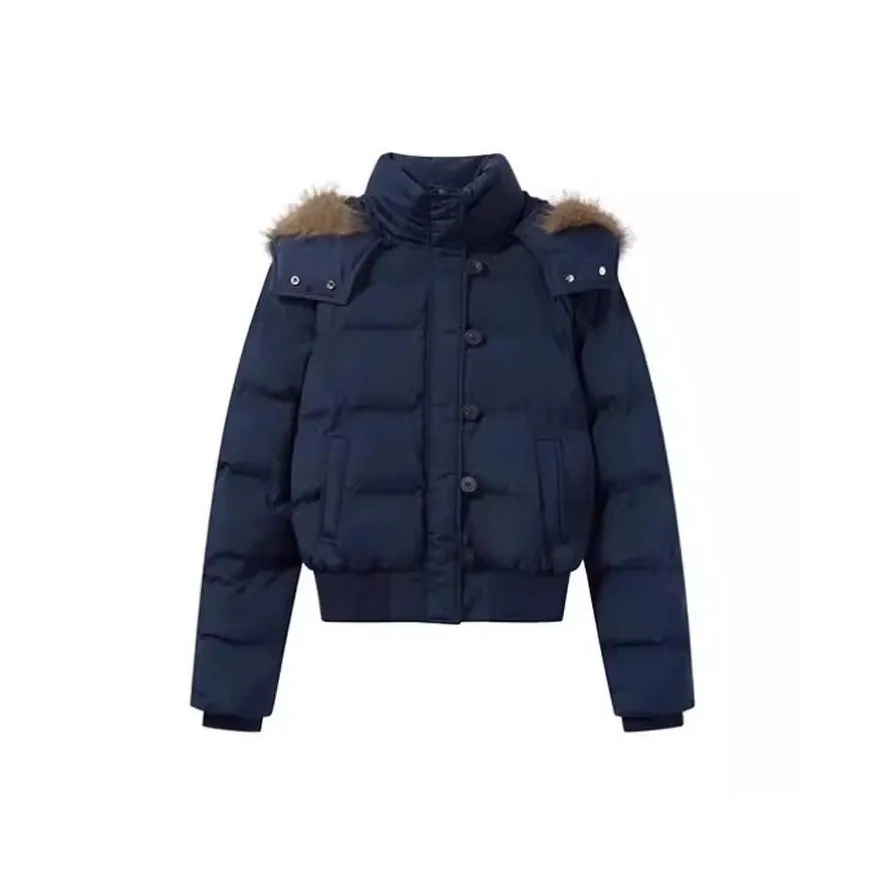 VINMUK Темно-синий женский пуховик