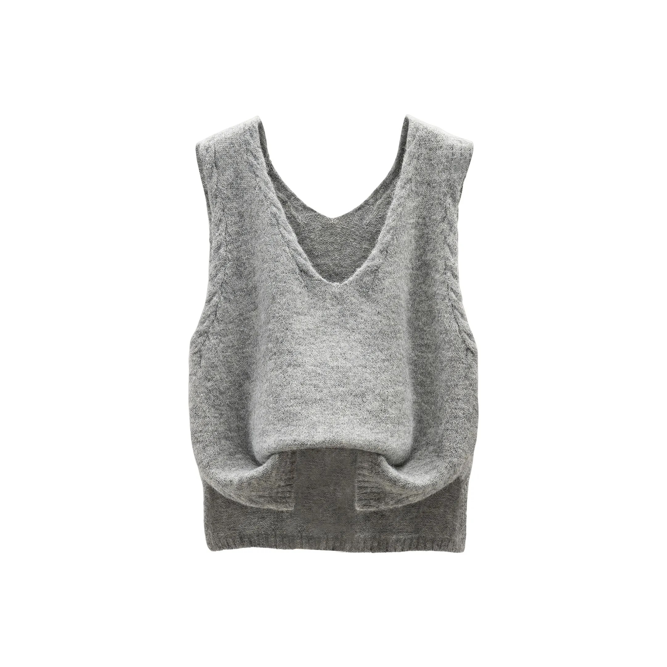 SIBAISHE Серый Женский жилет